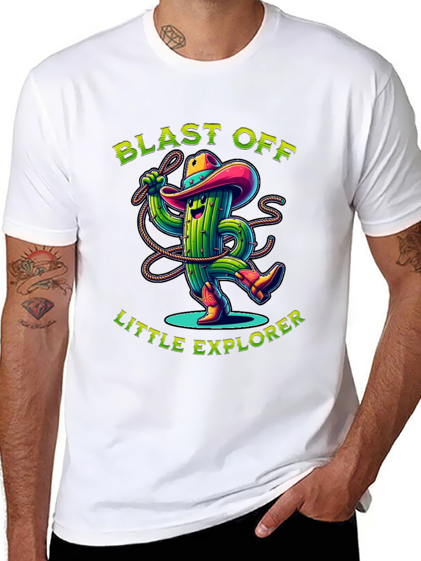 Black Blast Off Little Explorer T-Shirt view 8