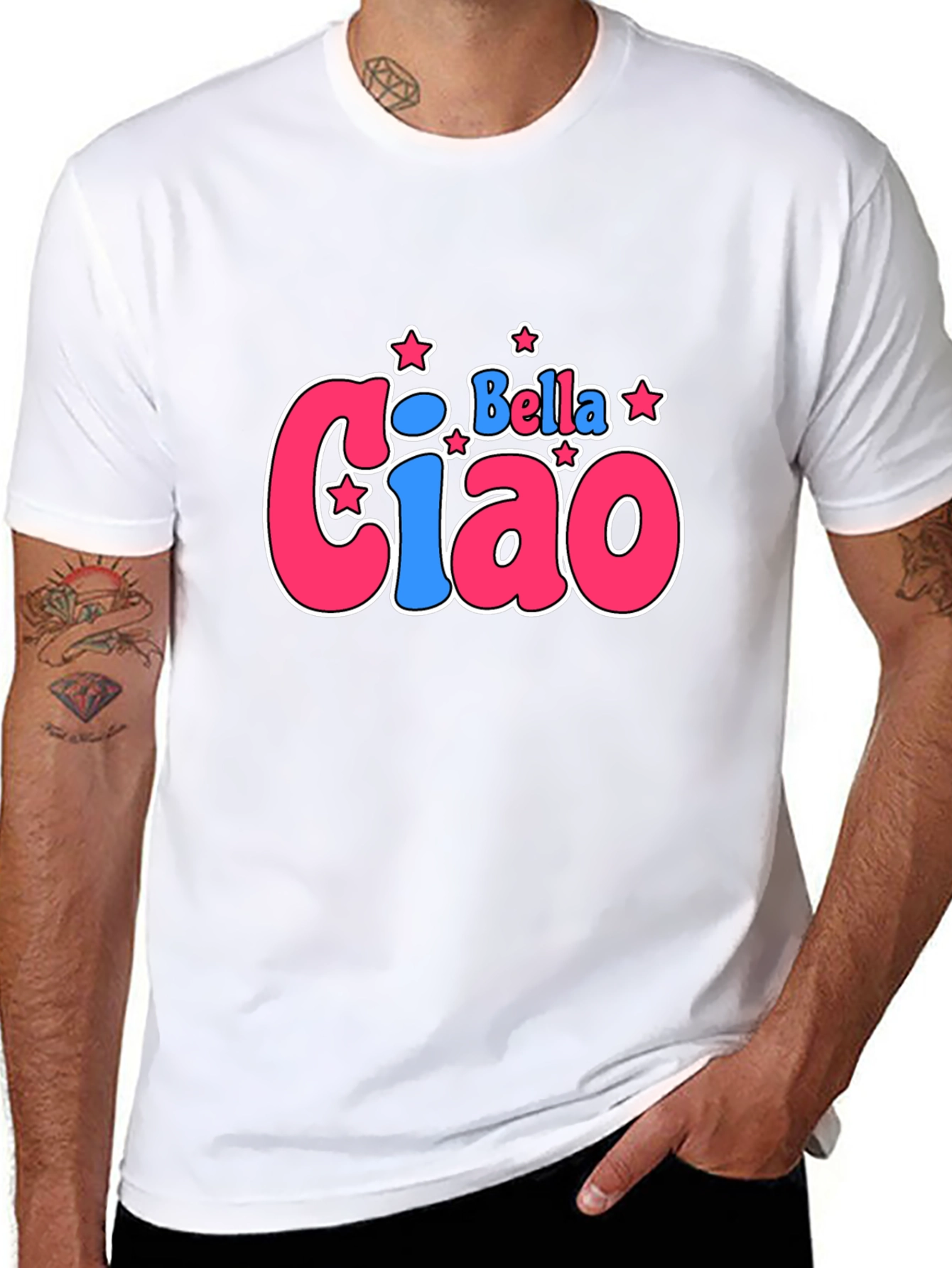 Bella Ciao Graphic T-Shirt - Black Cotton Tee - 8
