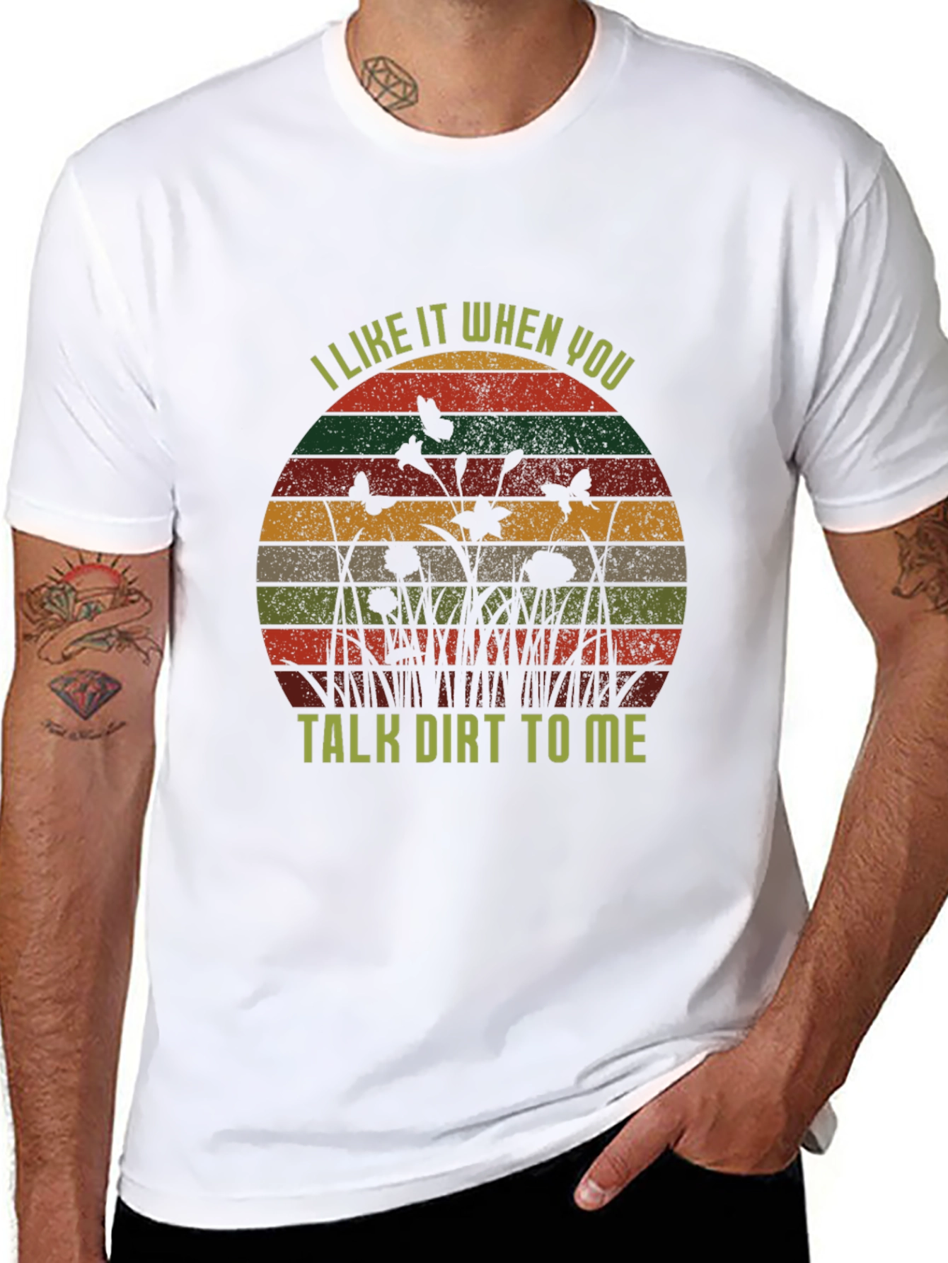 Black Talk Dirt To Me Graphic Tee view 8