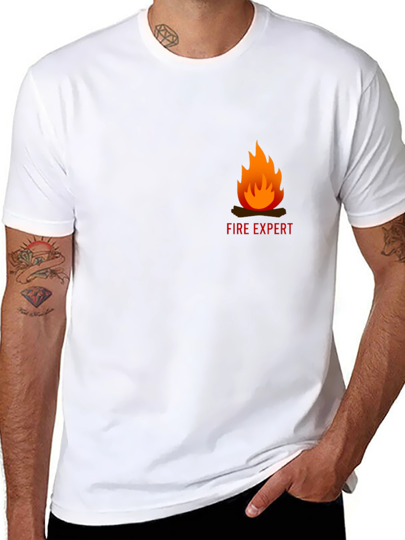 Black Fire Expert Black T-Shirt view 8