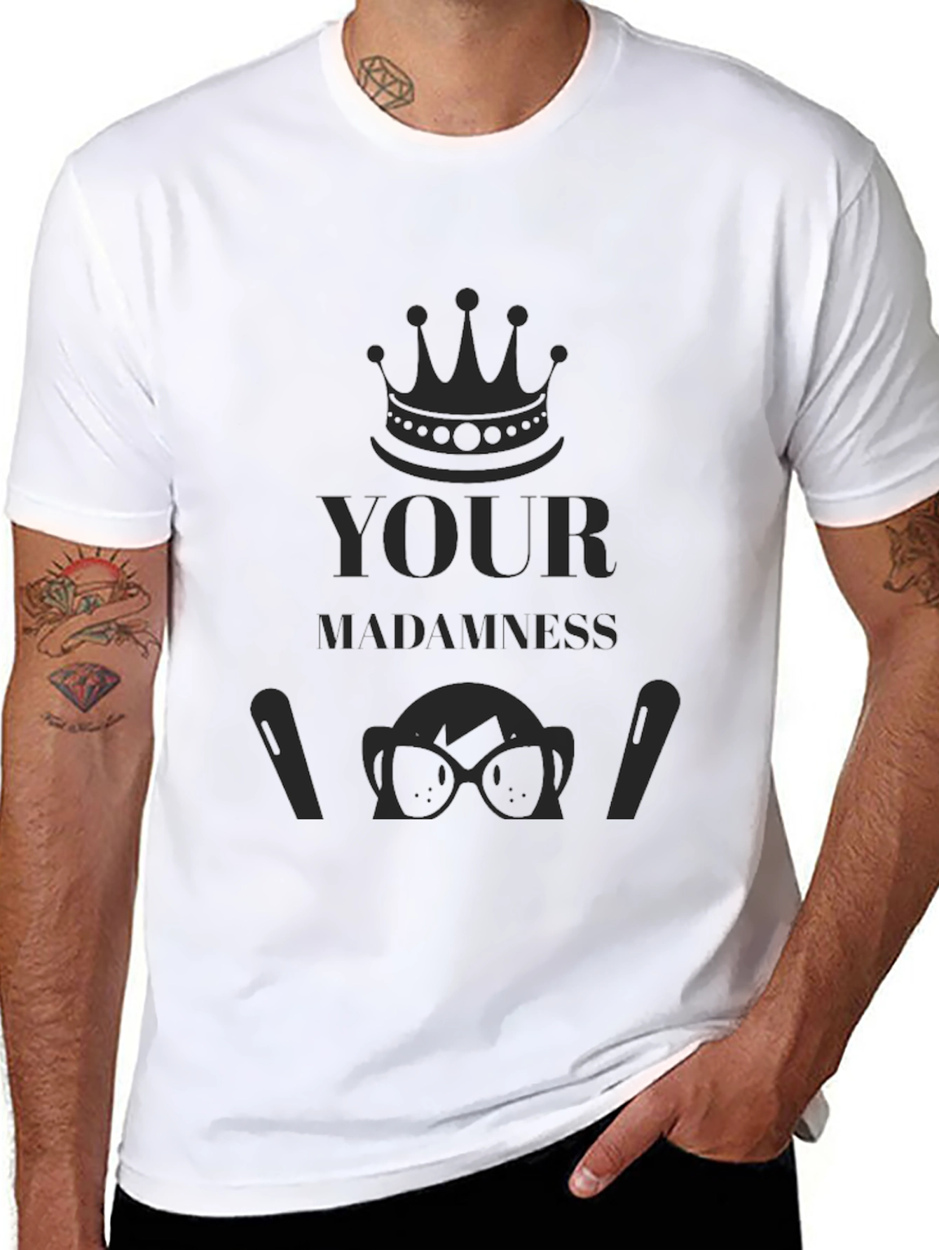 Black Your Madness Black T-Shirt view 8