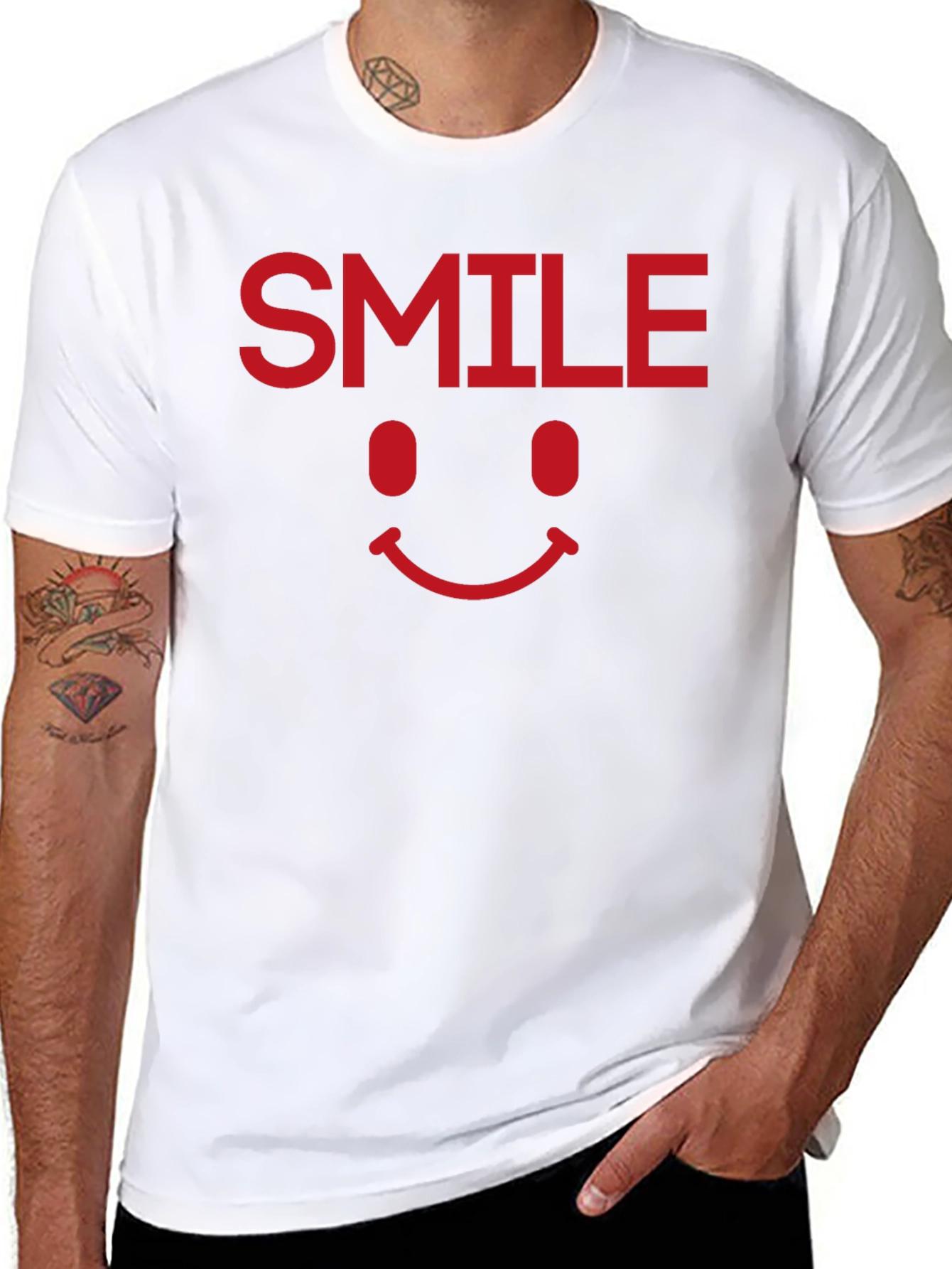 Black Smile Graphic Tee - Classic Comfort view 8