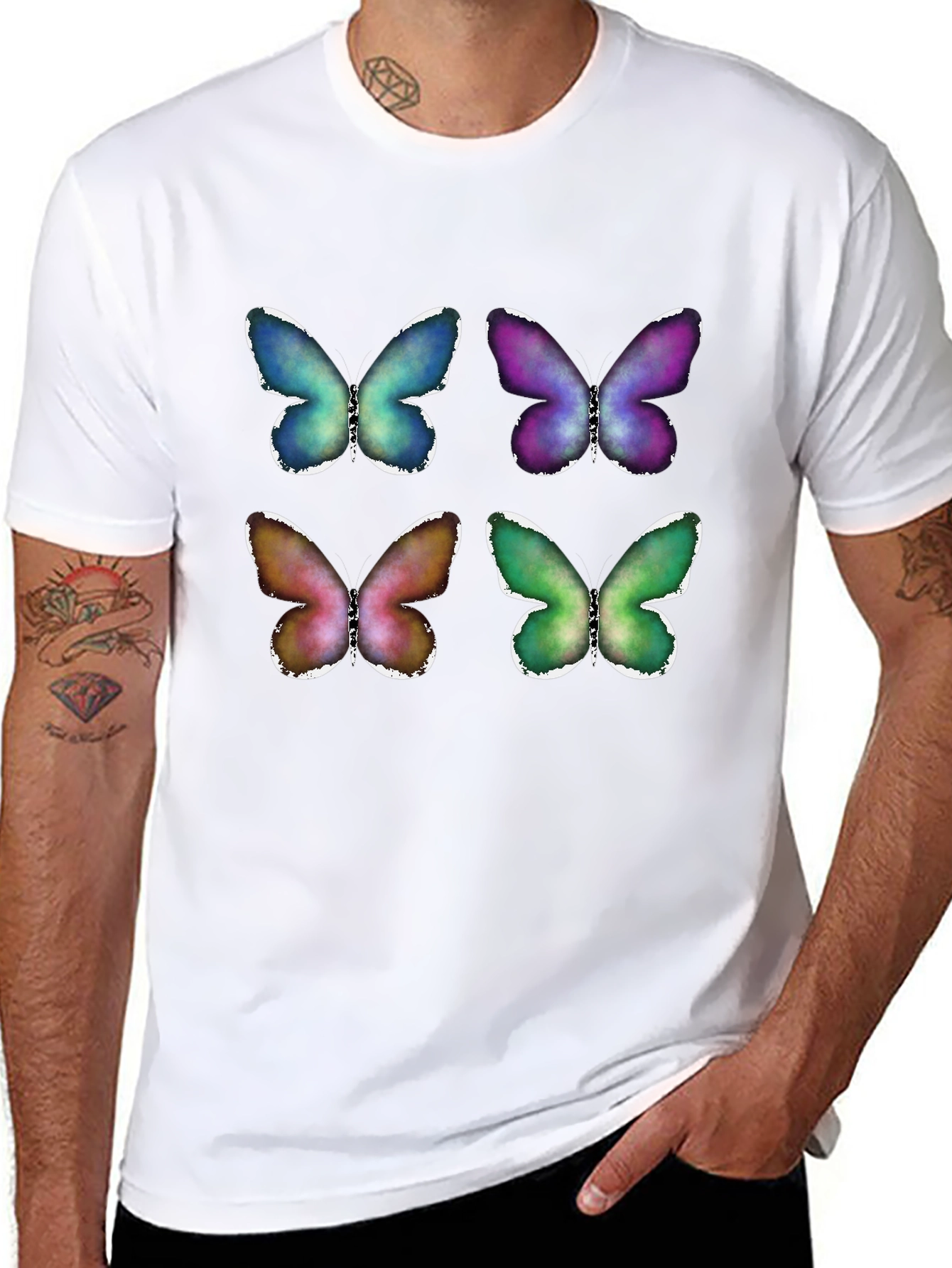 Black Butterfly T-Shirt: Colorful, Stylish, and Unique Design view 8