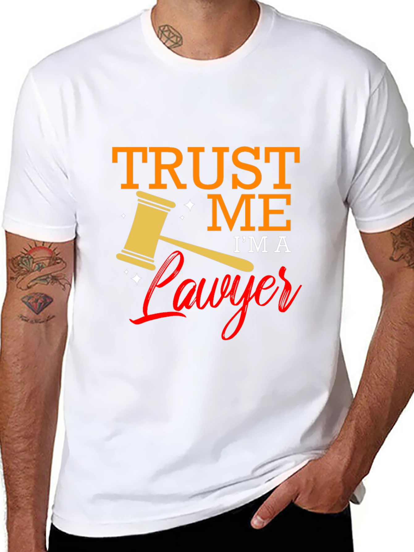 Black Trust Me I'm A Lawyer T-Shirt view 8