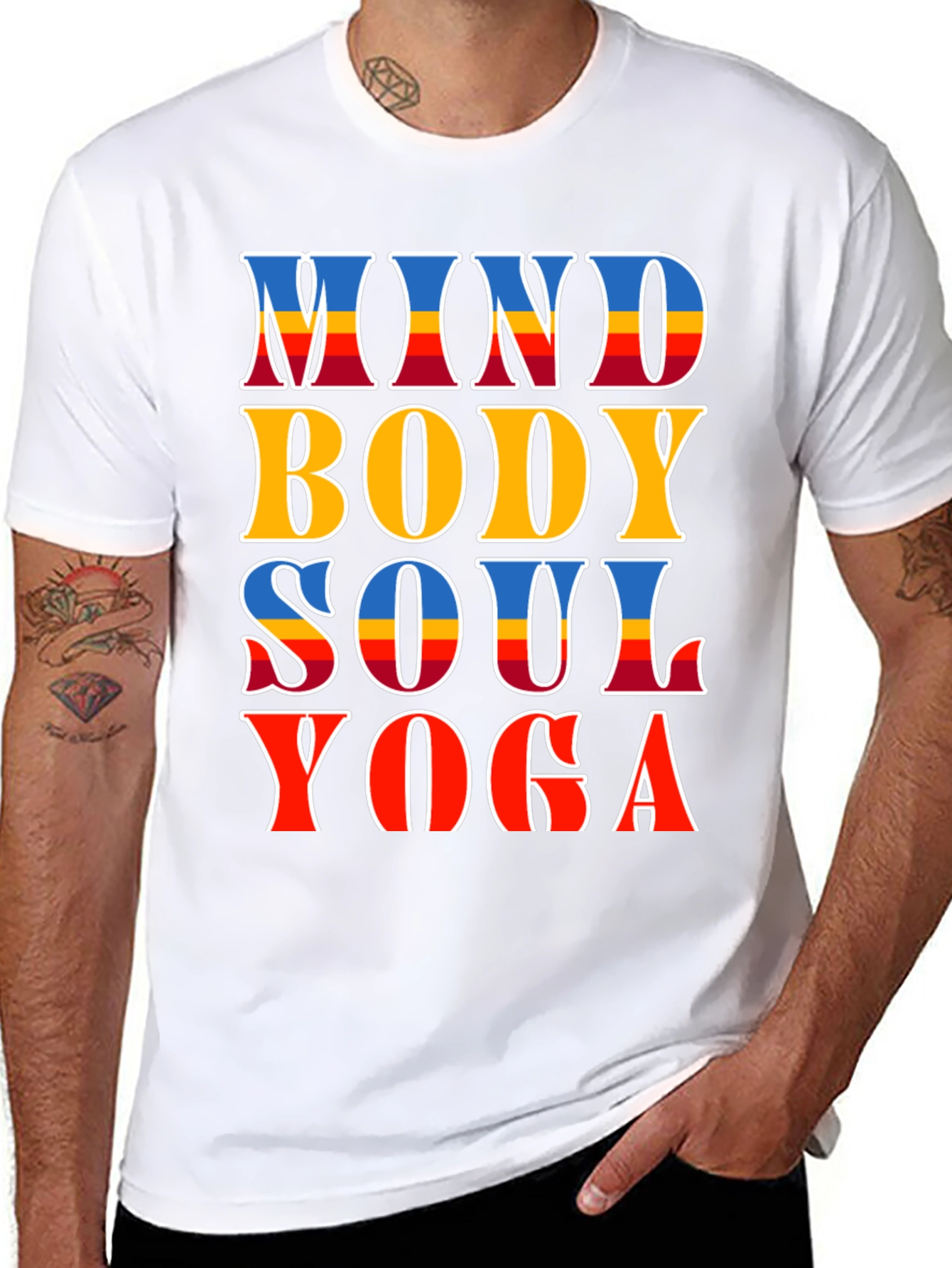 Mind Body Soul Yoga T-Shirt - Spiritual Comfort - 8