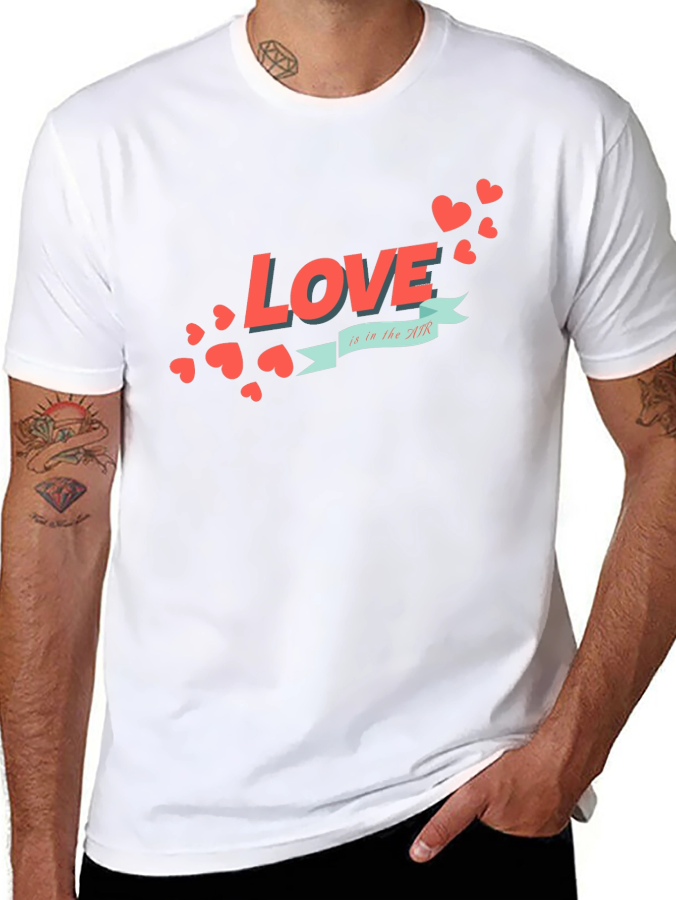 Black Love is in the Air Graphic Tee view 8