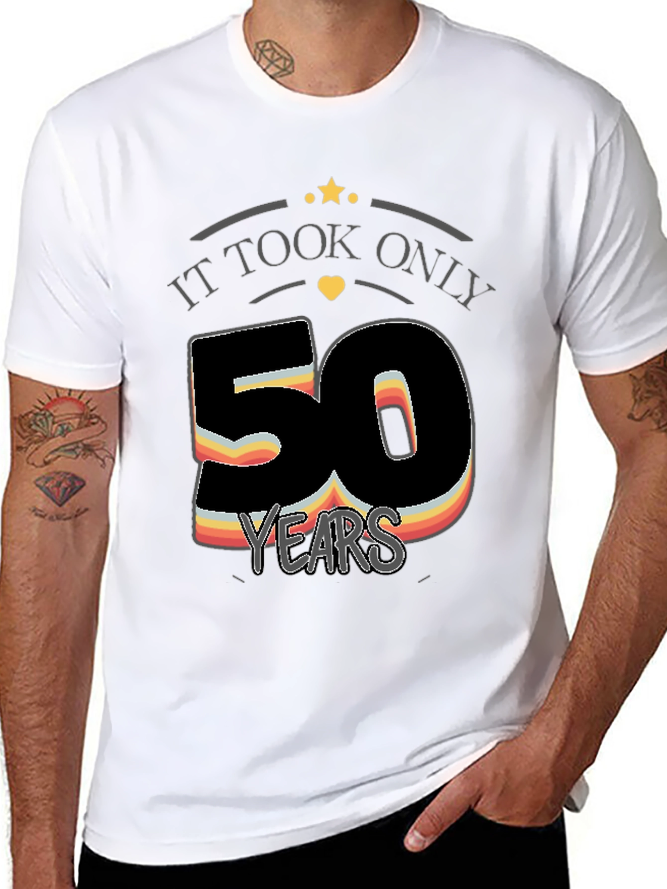 Black It Took Only 50 Years T-Shirt view 8