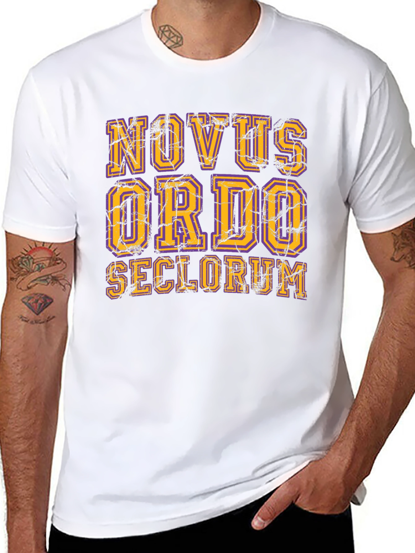Black Novus Ordo Seclorum Graphic Tee view 8
