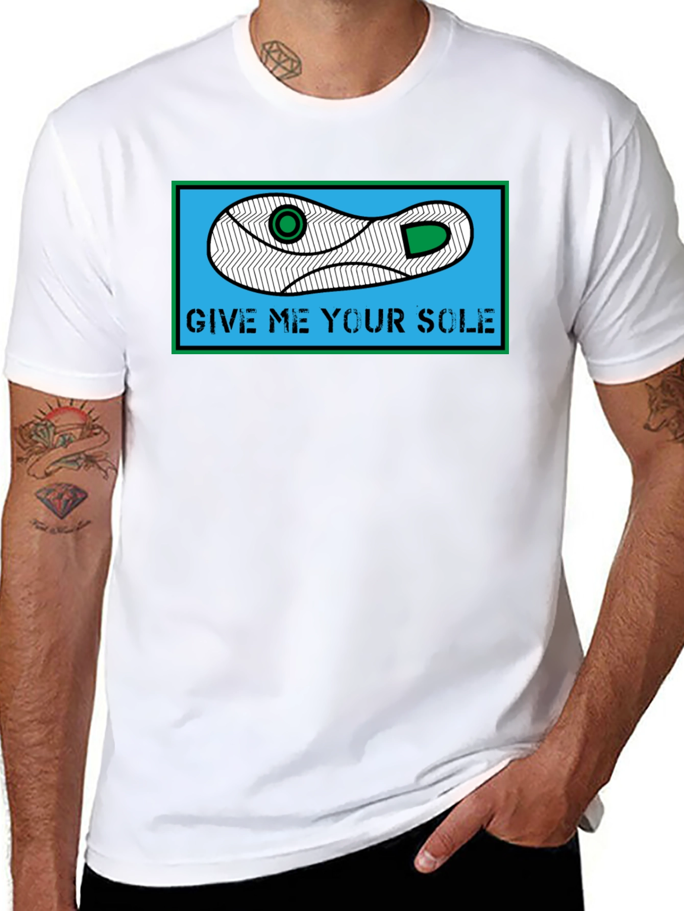 Give Me Your Sole T-Shirt - Funny Shoe Pun Tee - 8