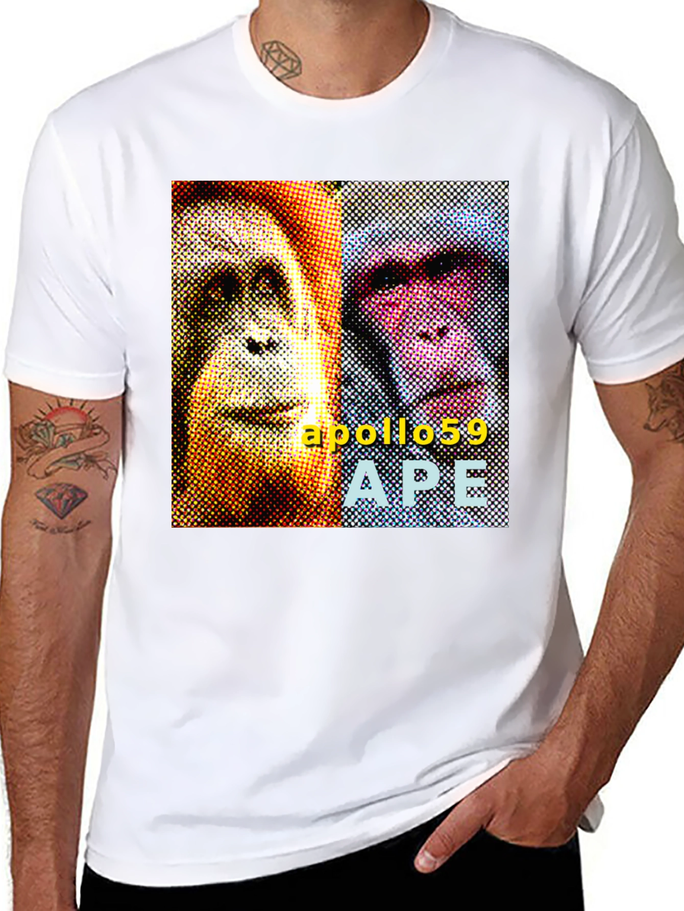 Black Apollo59 APE Graphic T-Shirt - Black view 8