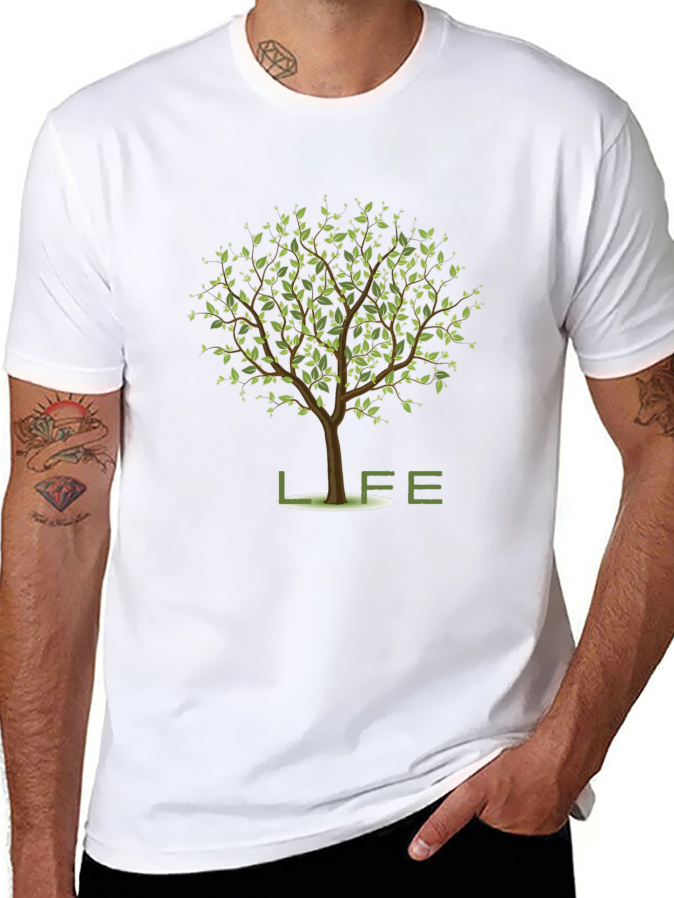 Black Life Tree Graphic Tee - Stylish Comfort view 8