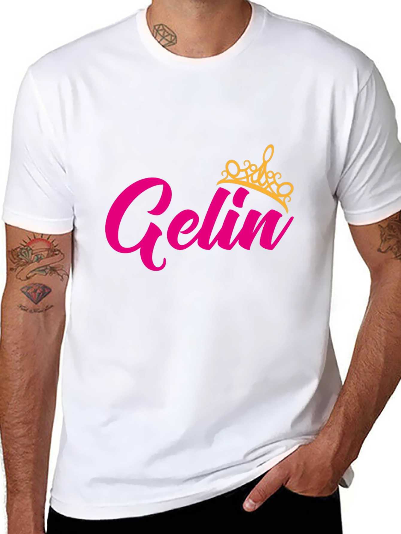 Black Gelin Crown Black T-Shirt view 8