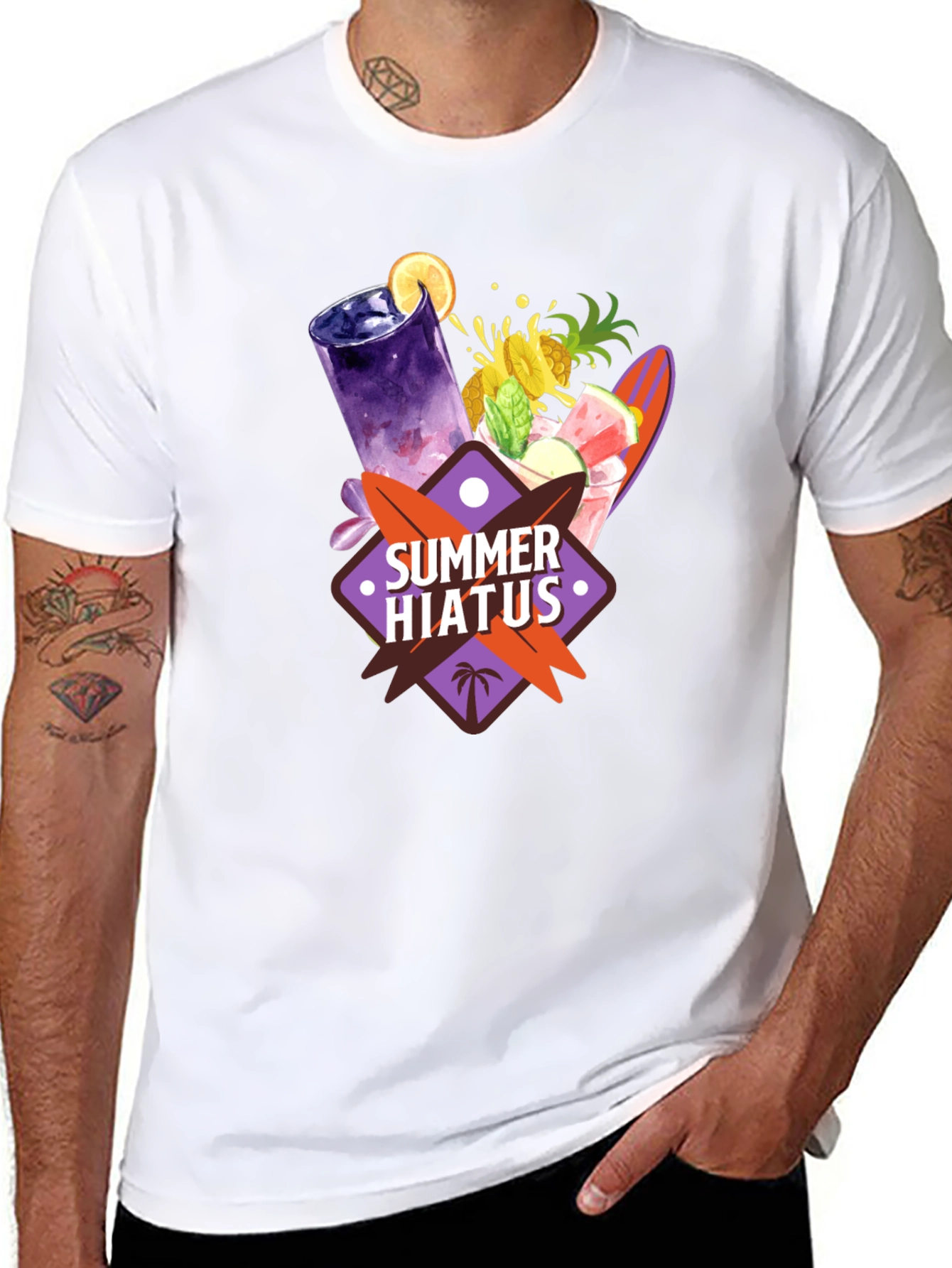 Black Summer Hiatus Graphic T-Shirt view 8
