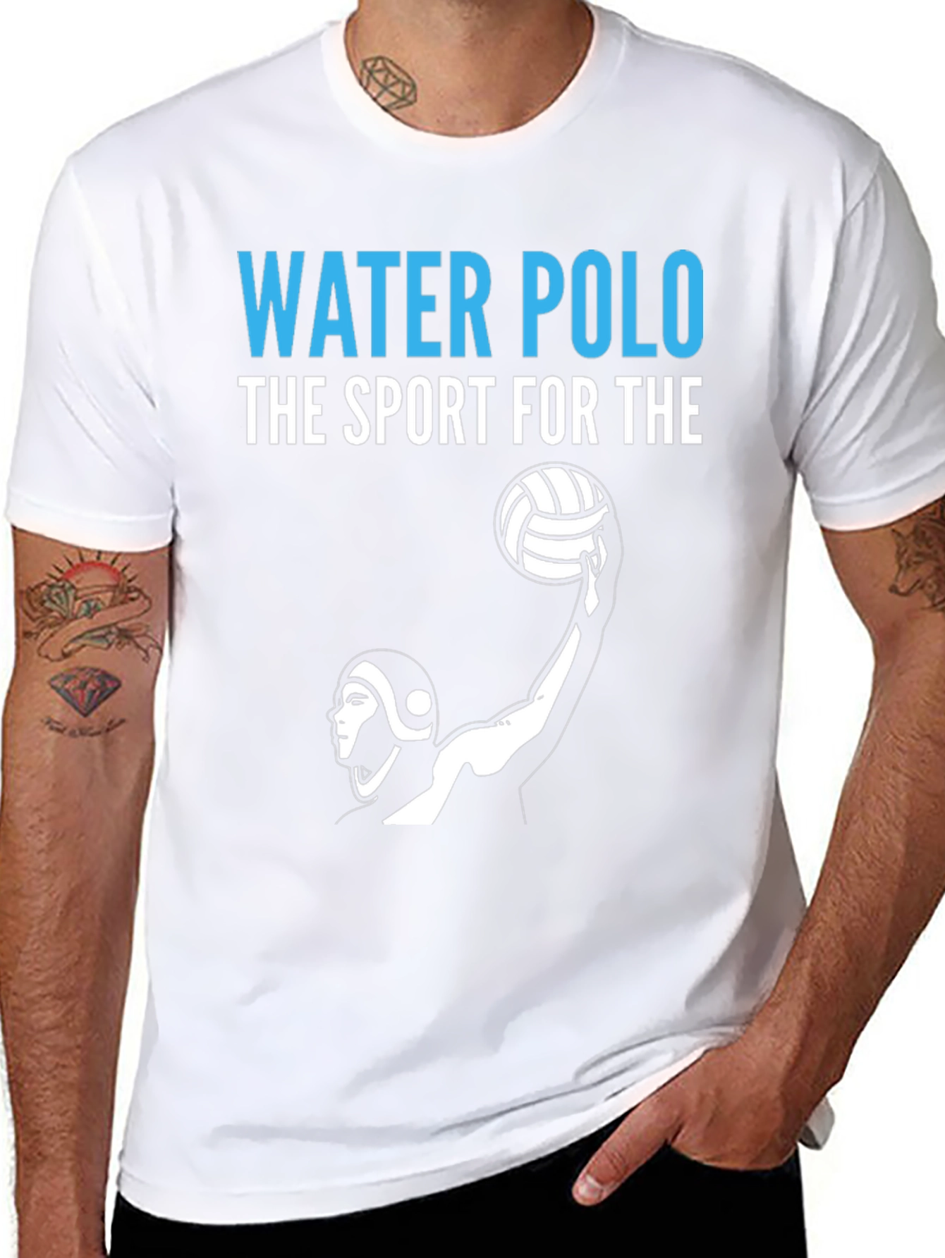Black Water Polo T-Shirt - The Sport For The view 8