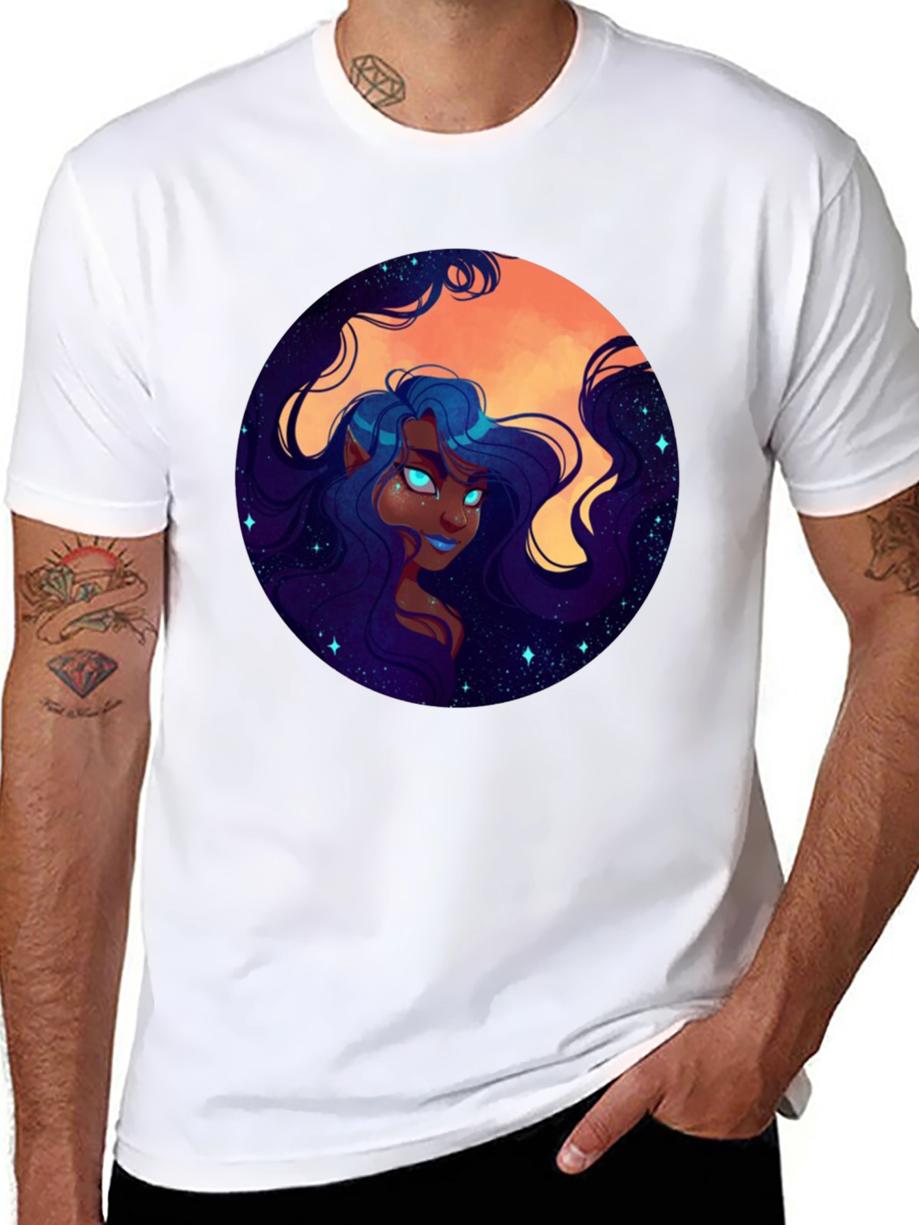 Celestial Elf Graphic T-Shirt - 8