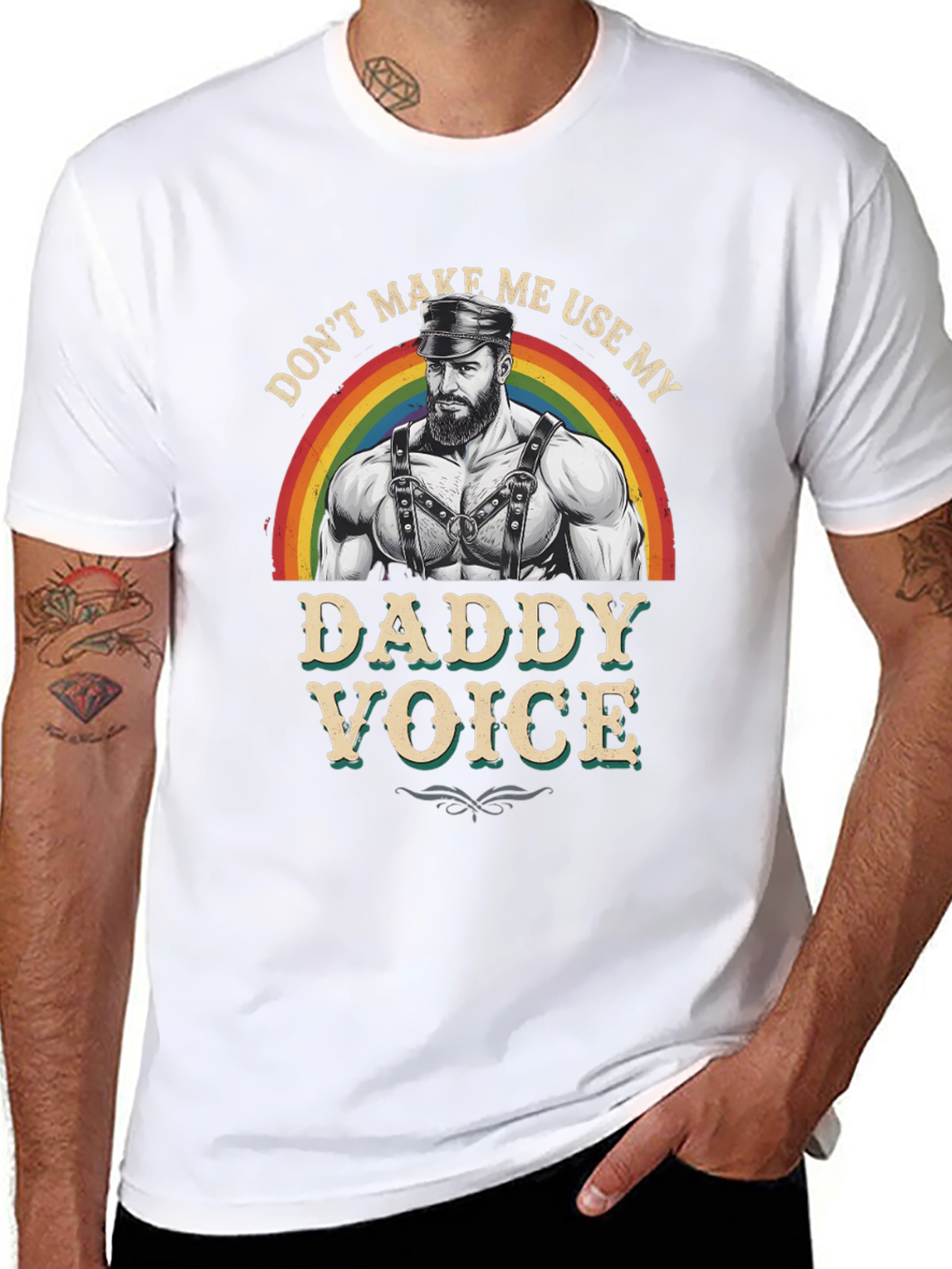 Black Don't Make Me Use My Daddy Voice T-Shirt view 8