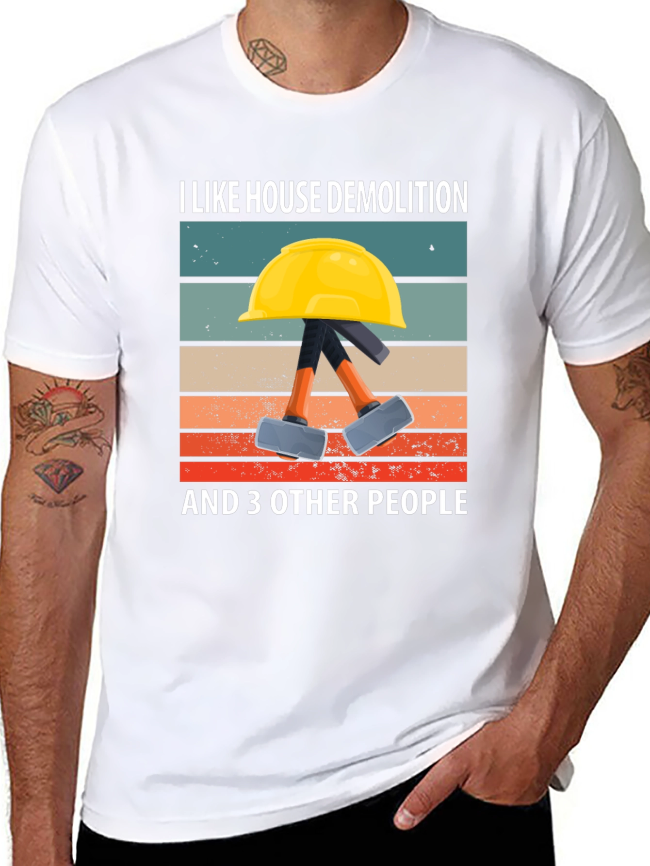 Black House Demolition T-Shirt - Funny Demolition Crew Tee view 8