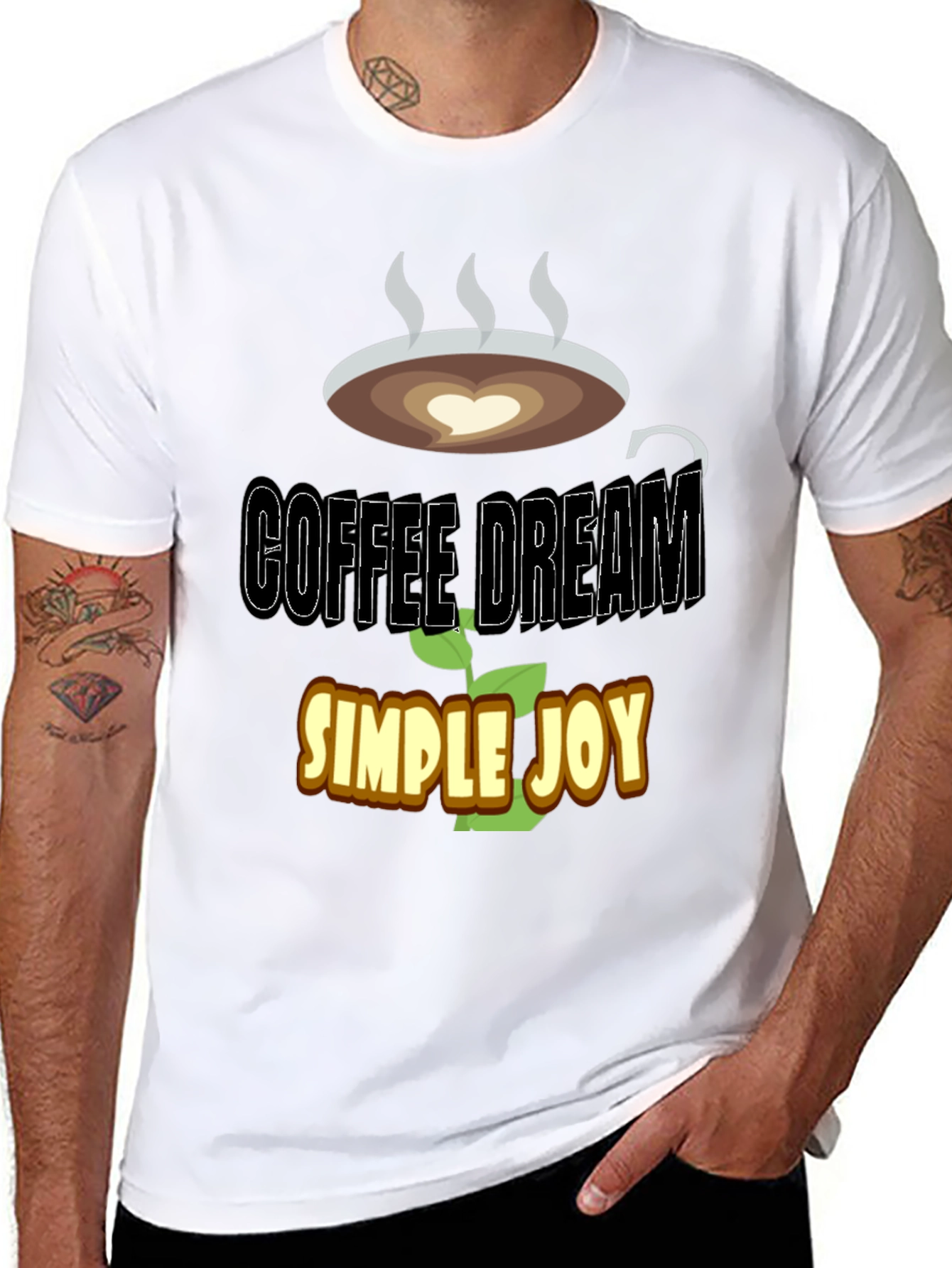 Black Coffee Dream T-Shirt - Simple Joy Graphic Tee view 8