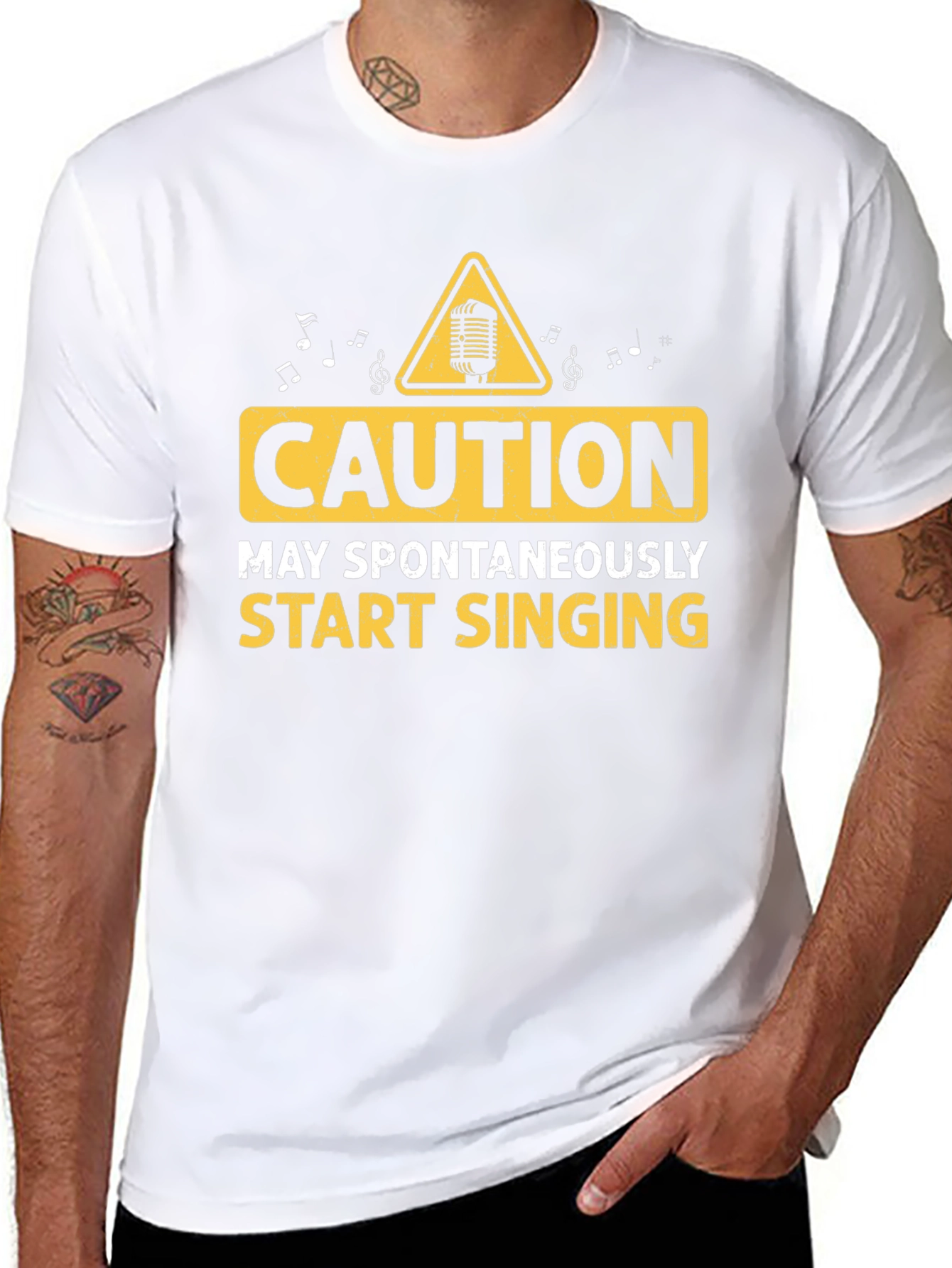 Caution May Spontaneously Start Singing T-Shirt - 8