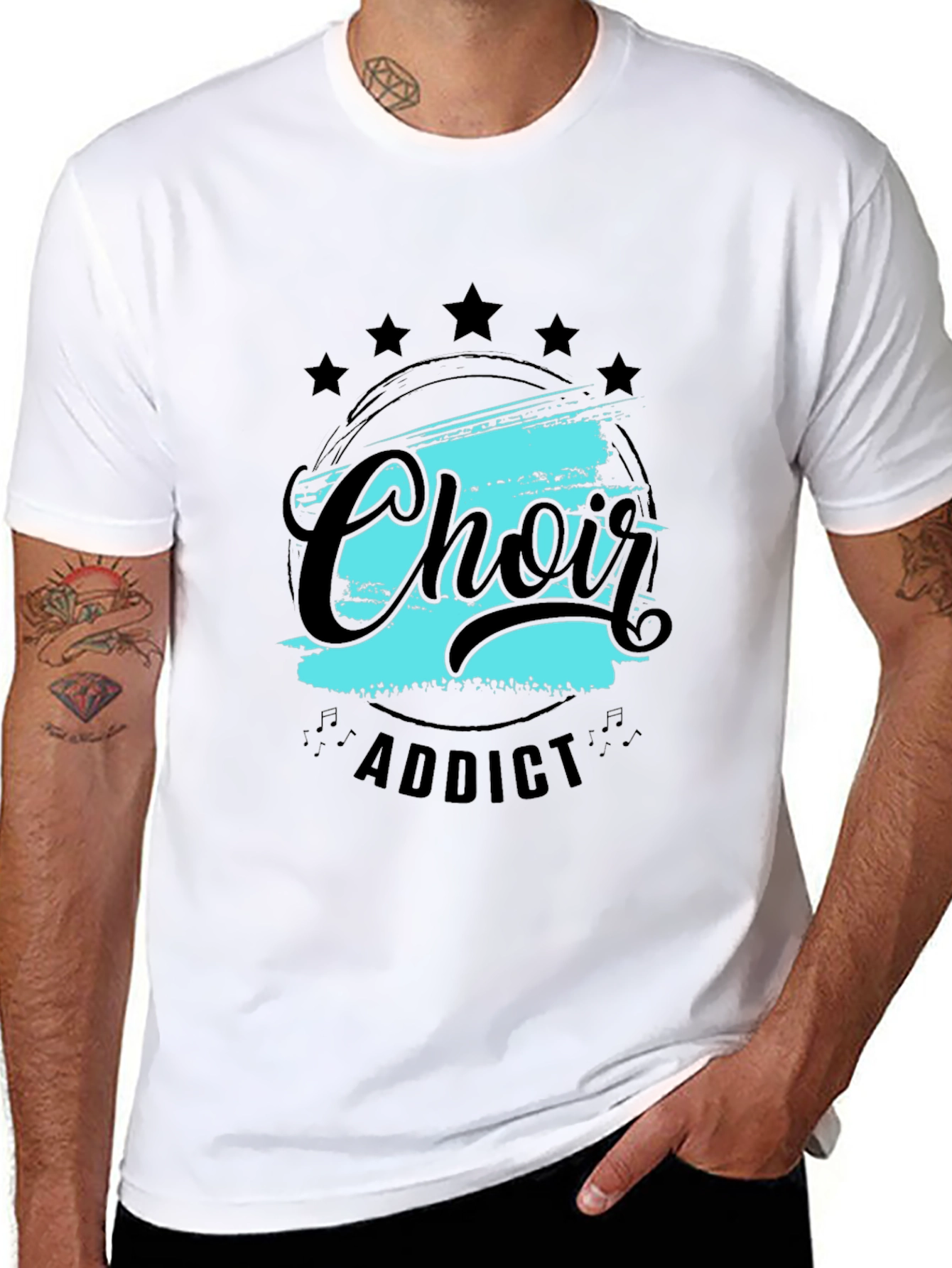 Black Choir Addict Black T-Shirt view 8