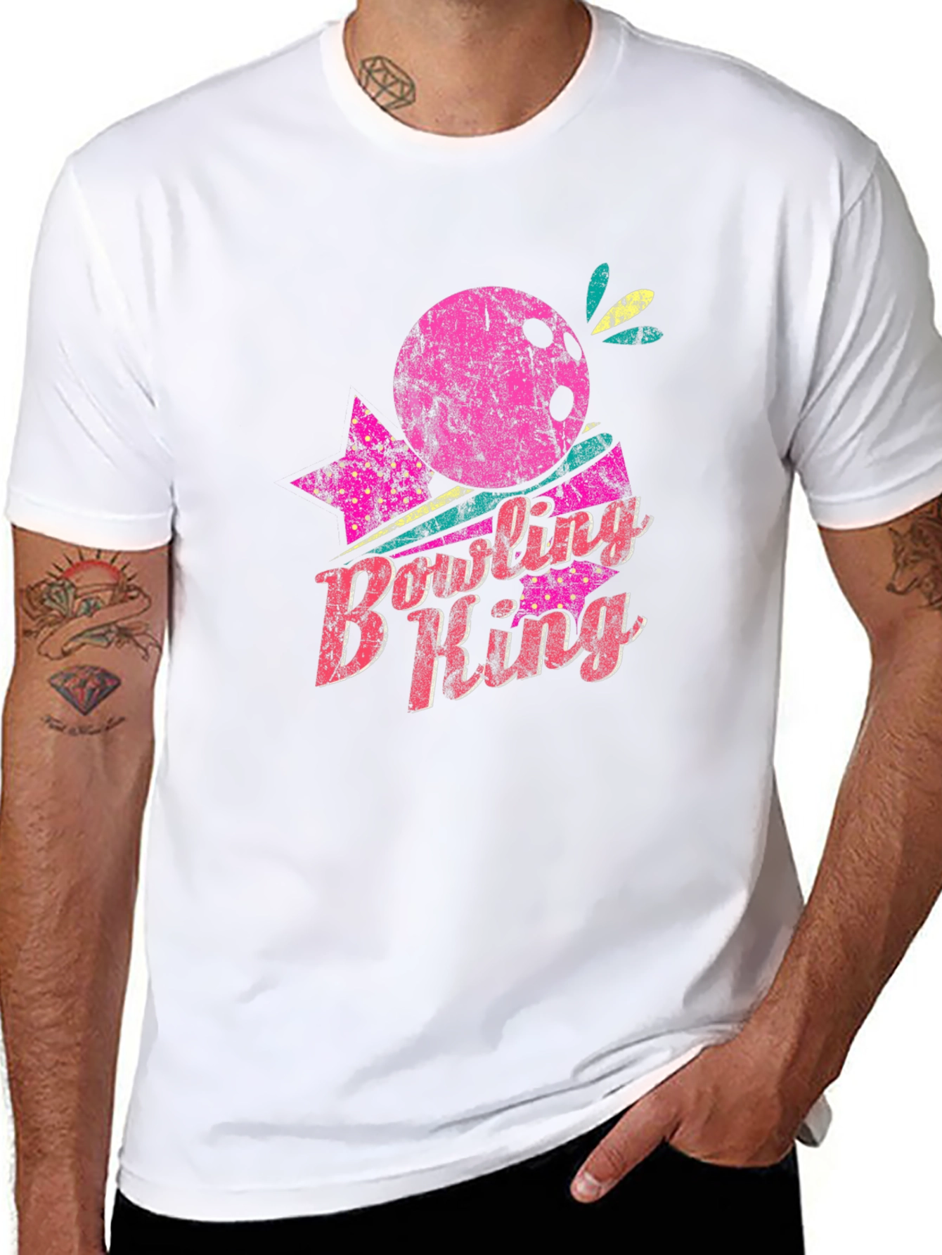Black Bowling B King Graphic T-Shirt view 8