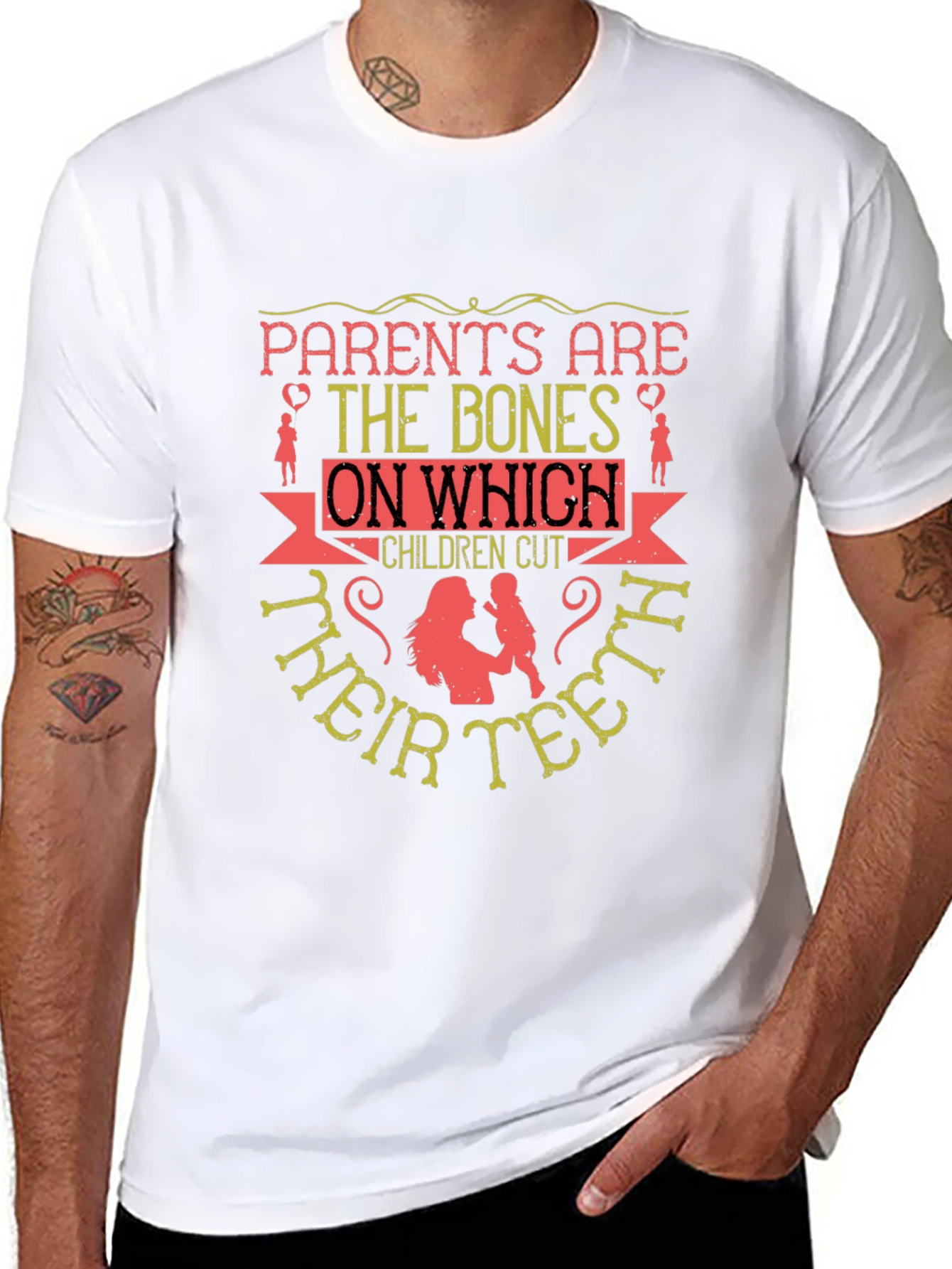 Parents Are The Bones T-Shirt - Black - 8