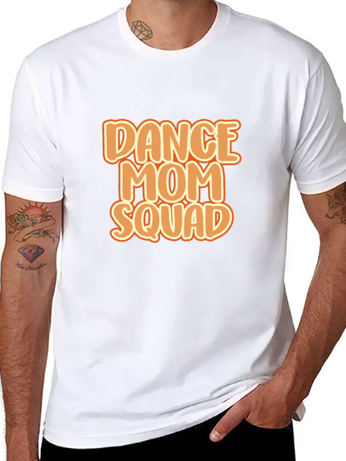 Black Dance Mom Squad Black Graphic Tee view 8