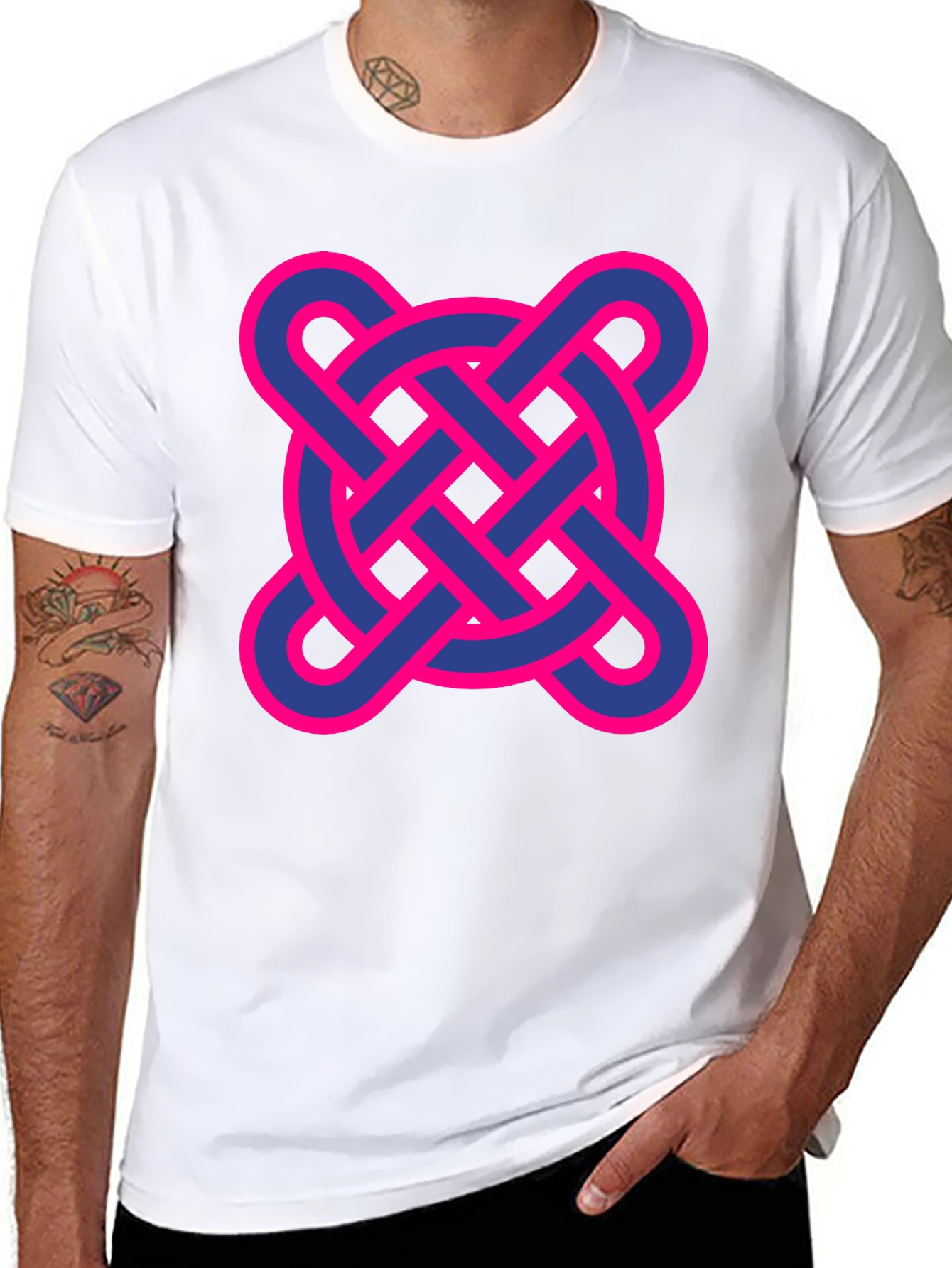 Black Adinkra Symbol Graphic T-Shirt - Black view 8