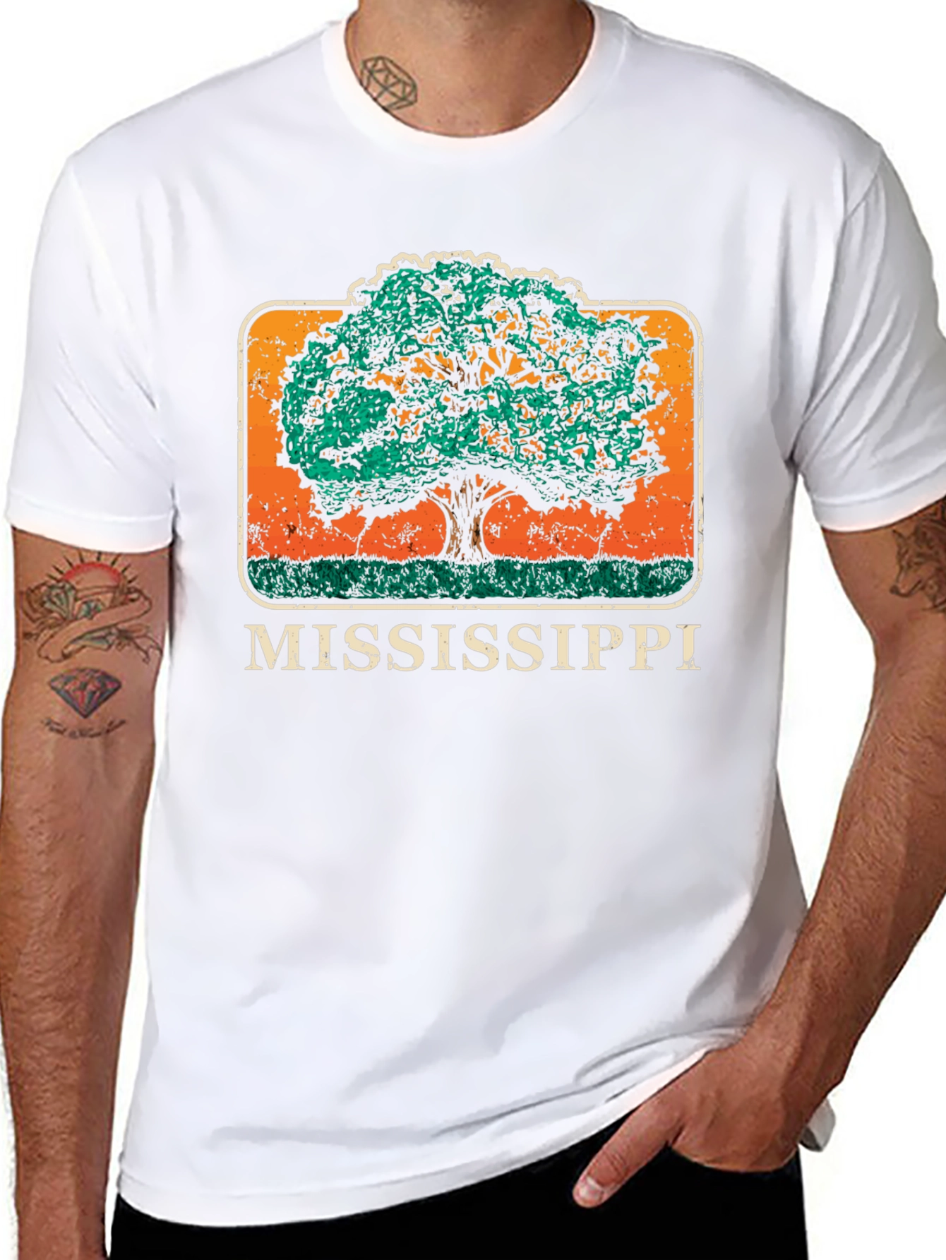 Mississippi Tree Graphic T-Shirt - 8