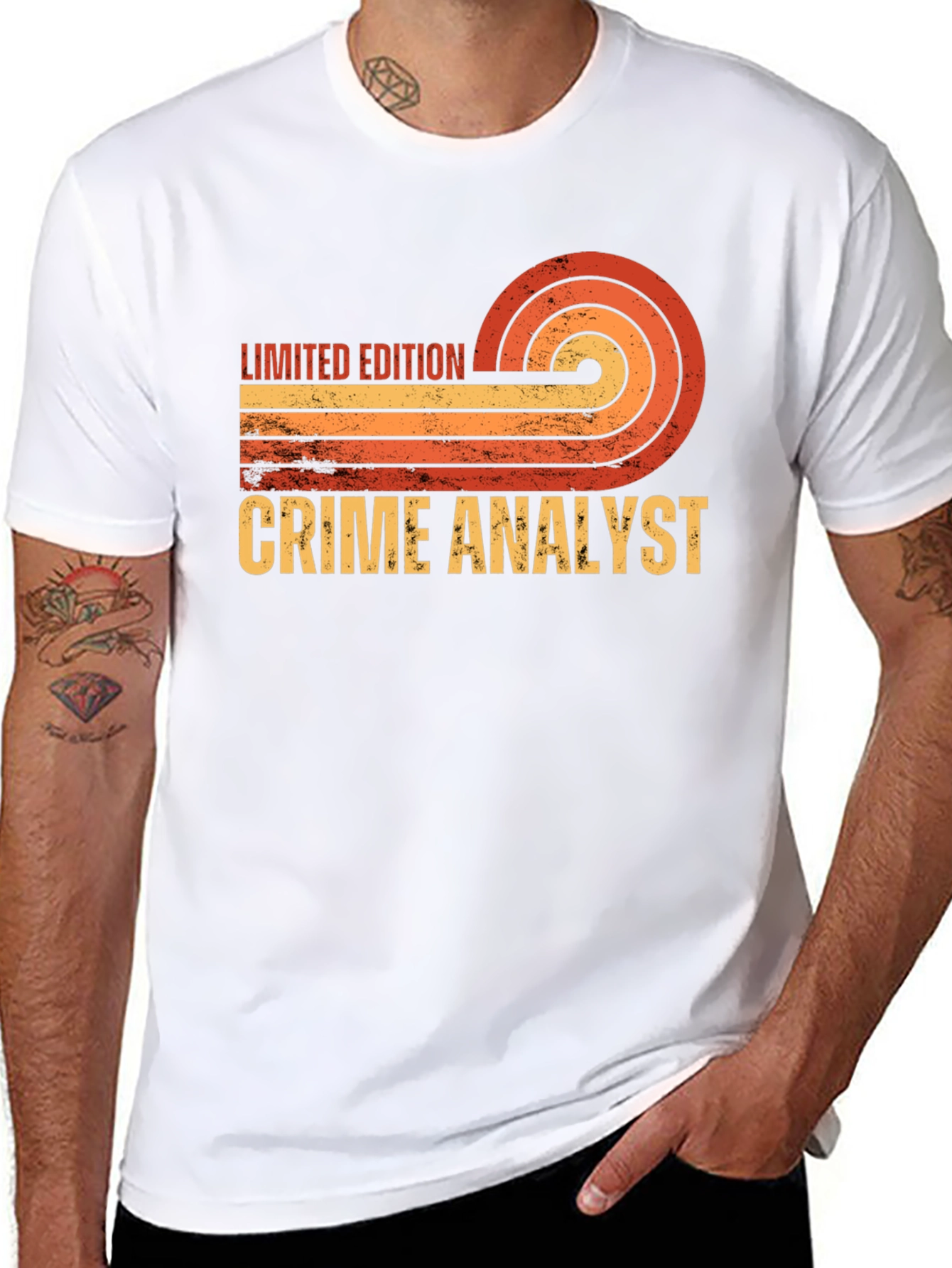Black Limited Edition Crime Analyst Graphic T-Shirt view 8