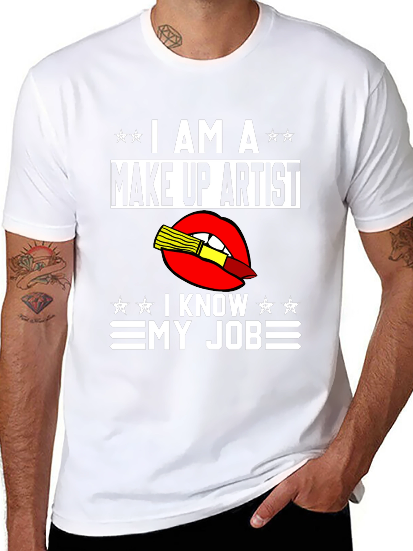 Black Make Up Artist T-Shirt - I Know My Job view 8