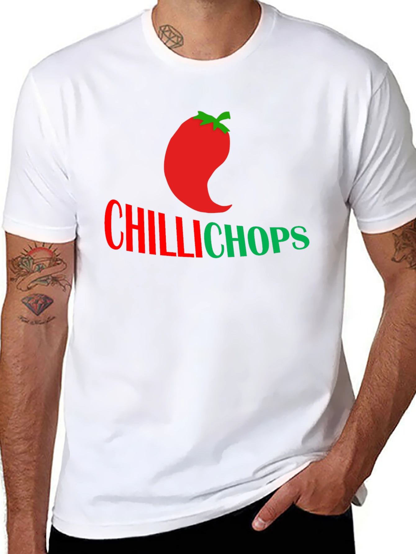 Black Chilli Chops Graphic T-Shirt - Spicy Style view 8
