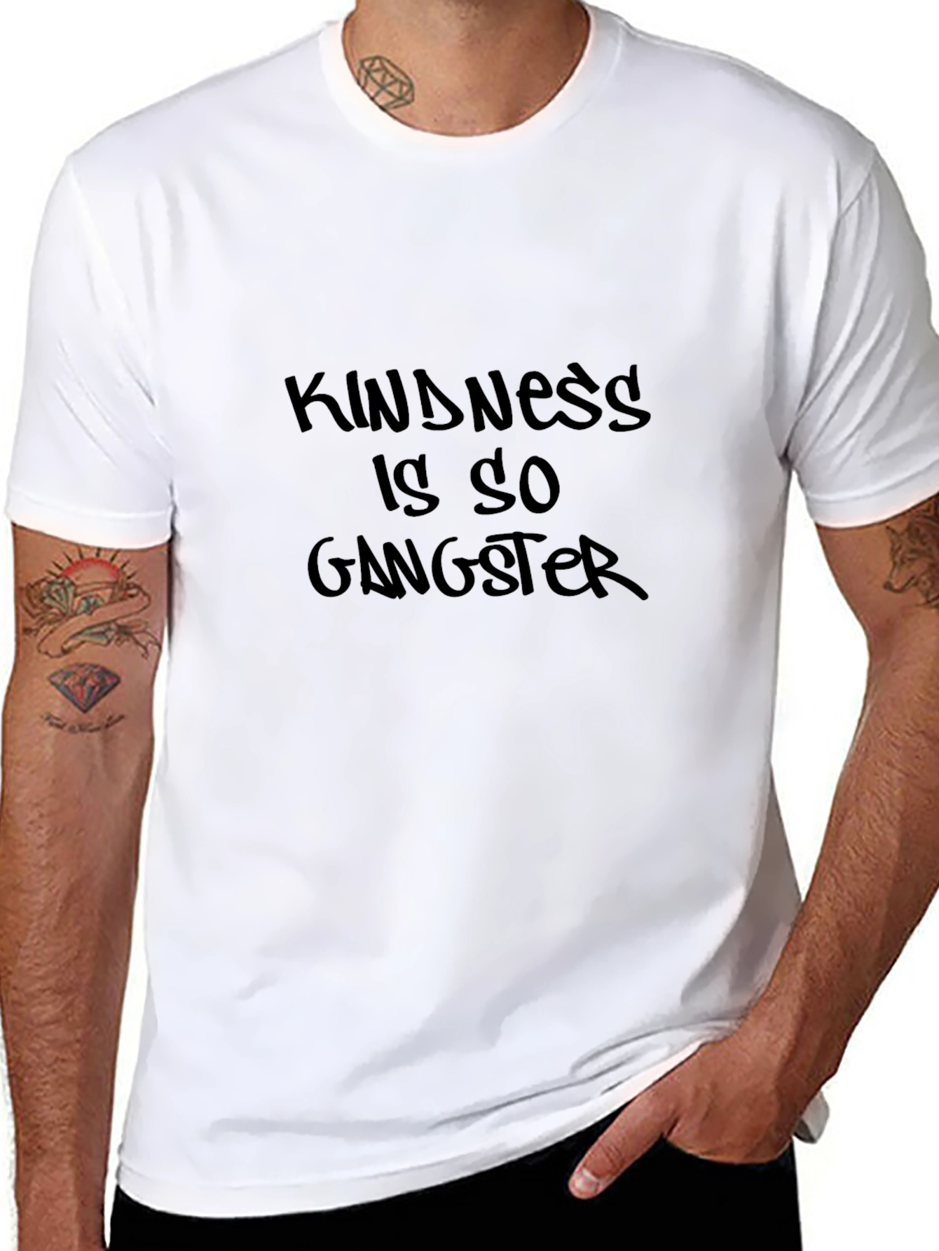 Black Kindness is So Gangster Black Tee view 8