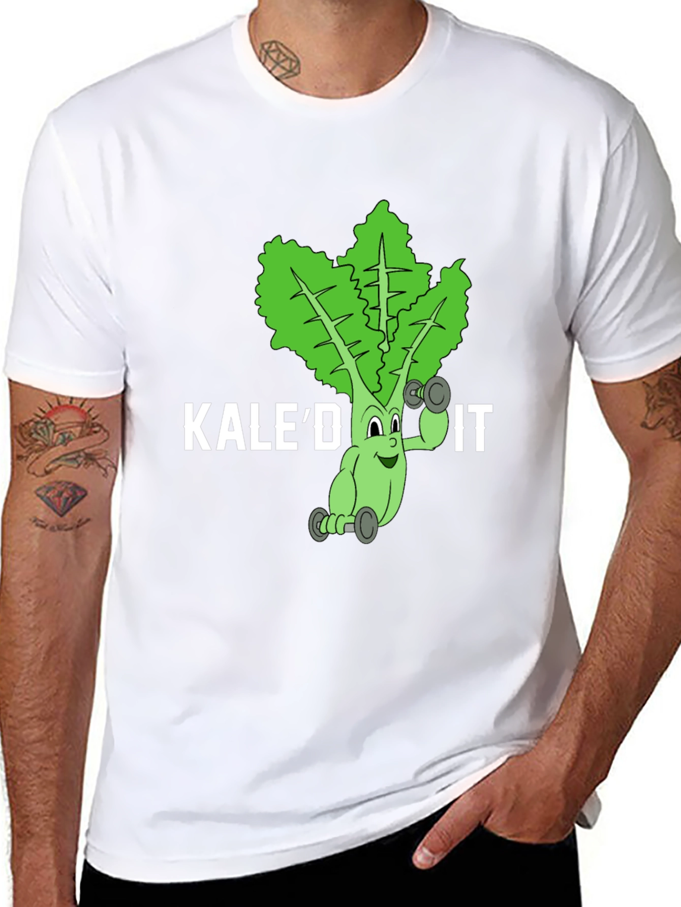 Black Kale'd It! Funny Workout T-Shirt  view 8