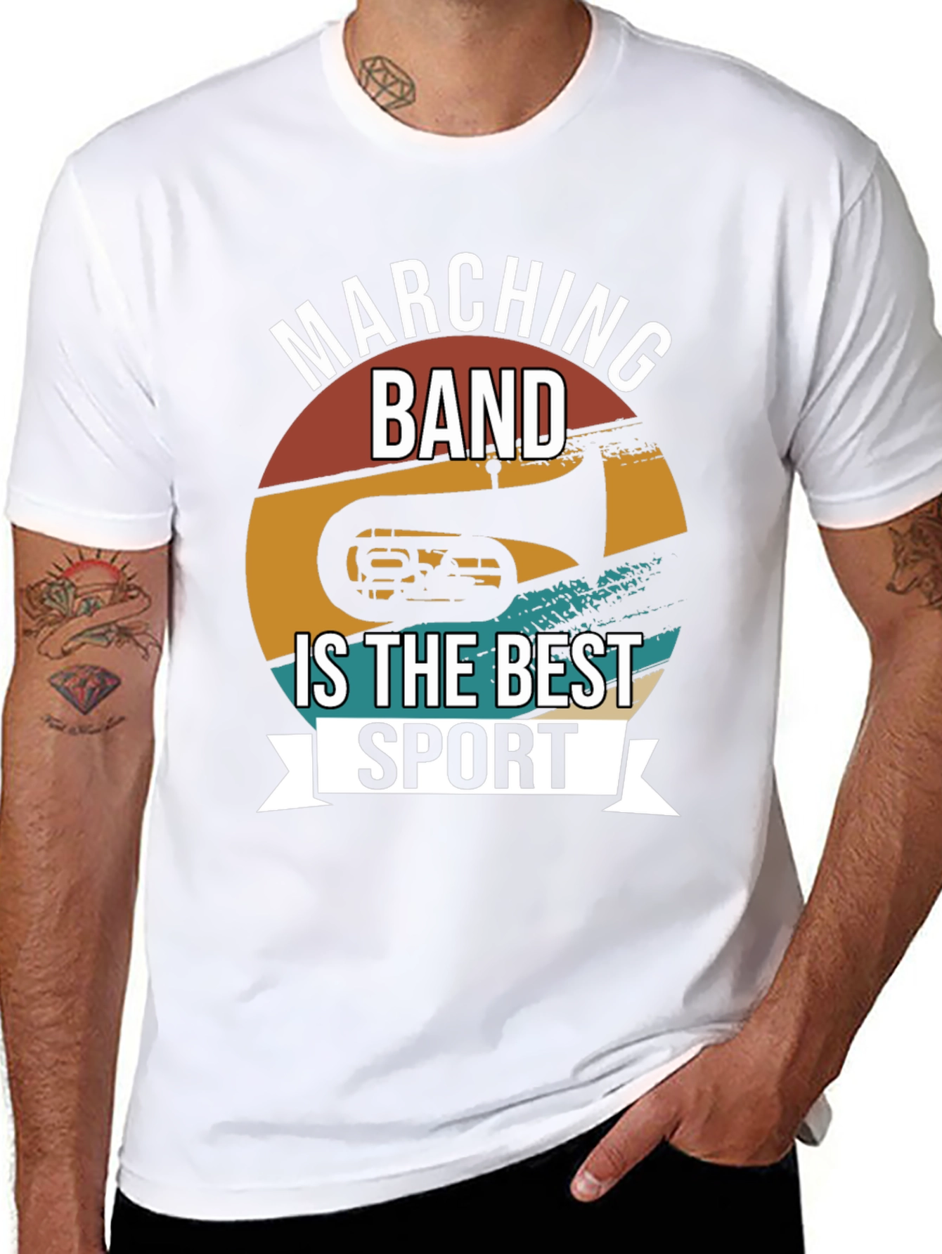 Black Marching Band Best Sport T-Shirt view 8