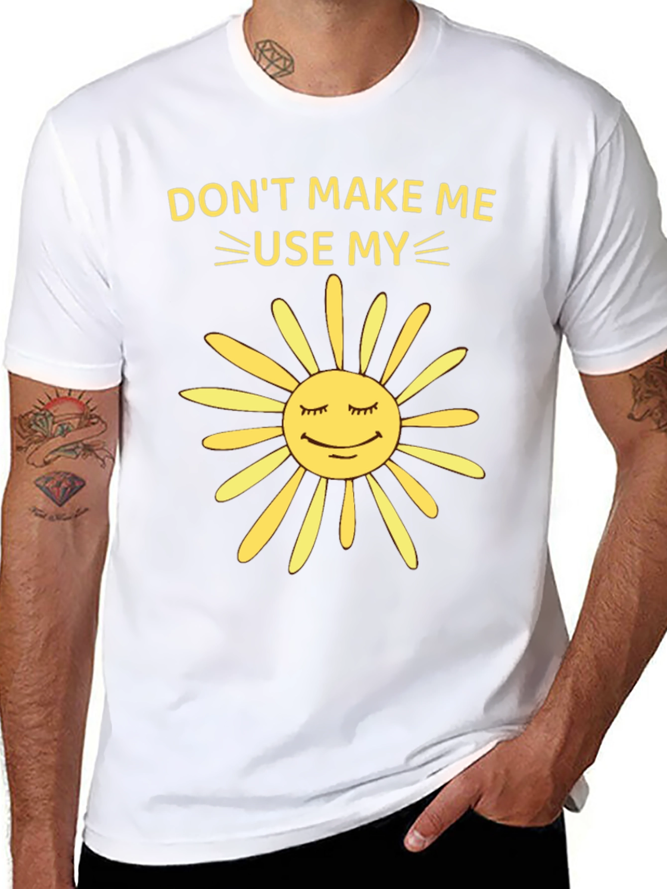 Black Funny Sunshine Graphic Tee view 8
