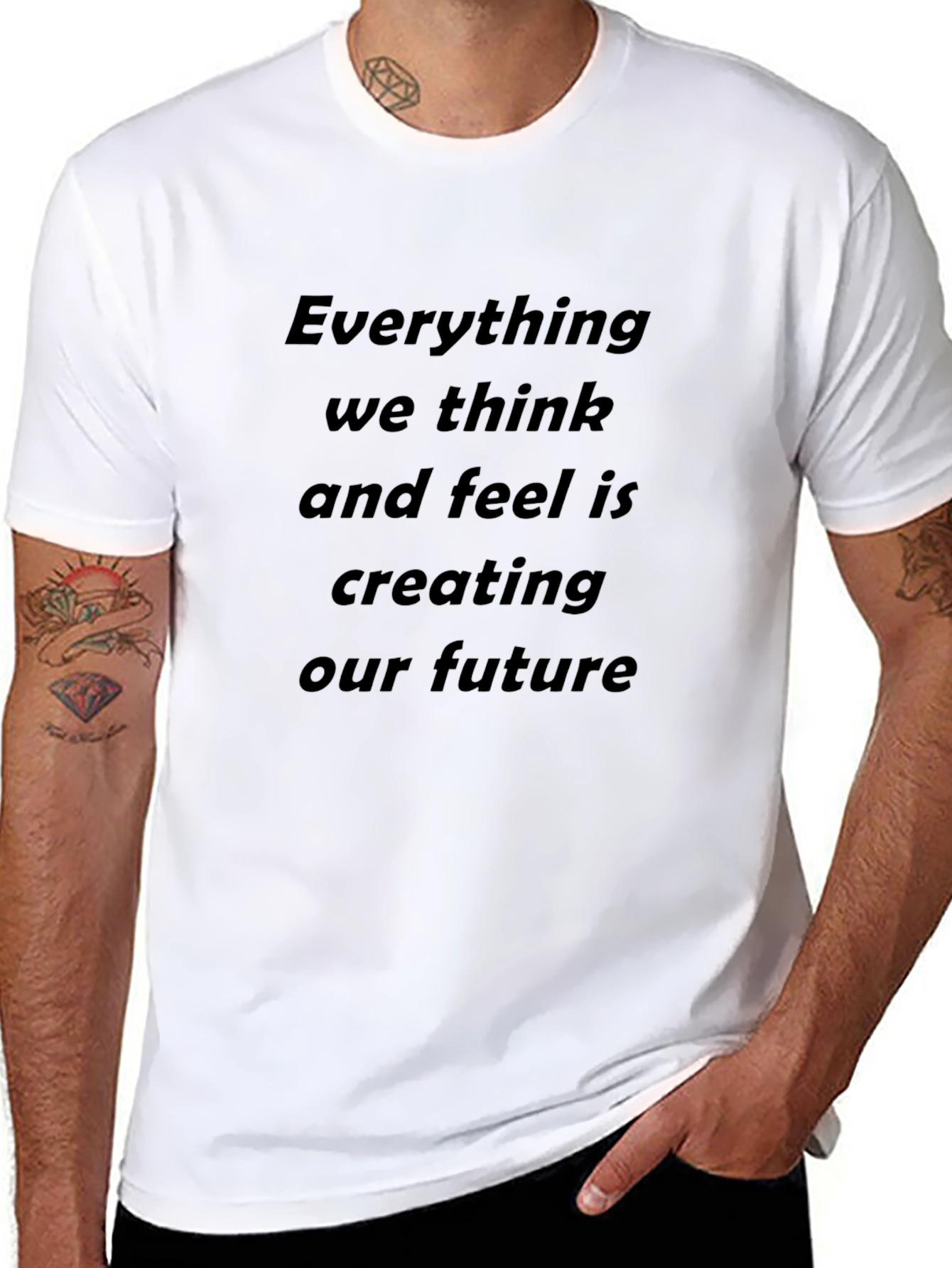 Black Inspirational Quote T-Shirt - Future Creator Tee view 8