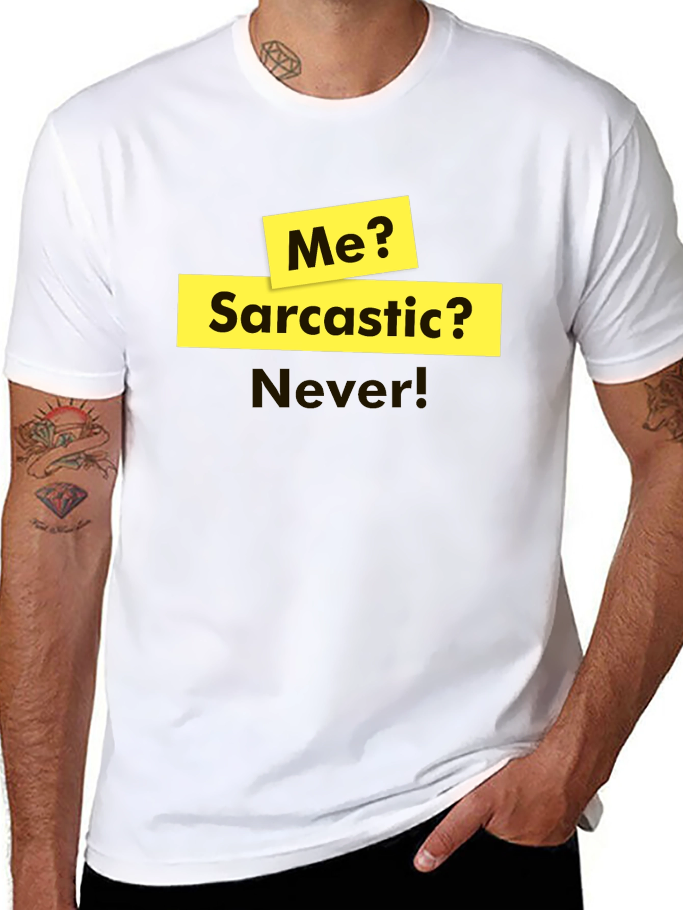 Black Sarcastic Humor T-Shirt - Funny Statement Tee view 8