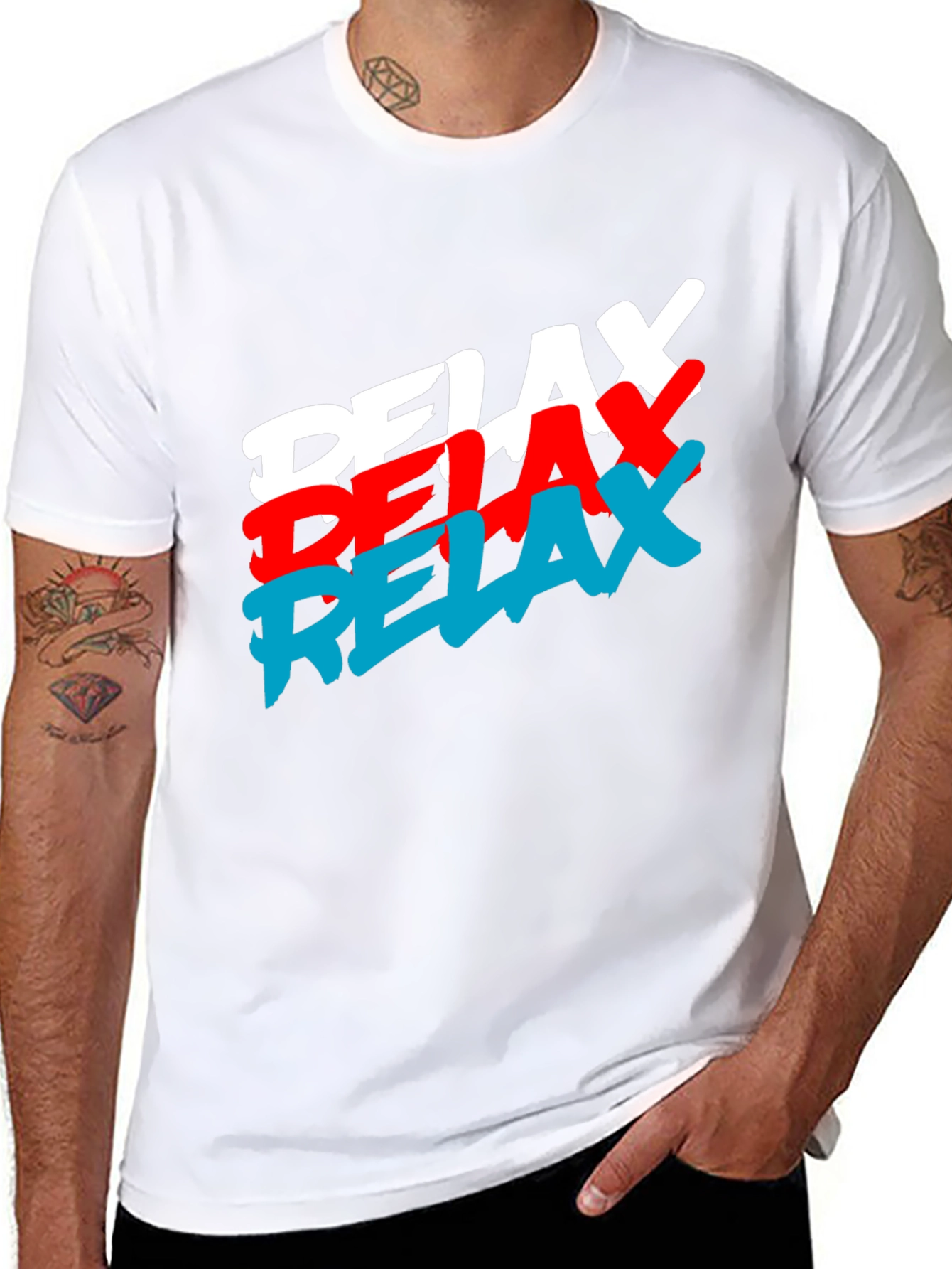 Black Relax Graphic Tee - Casual Comfort view 8