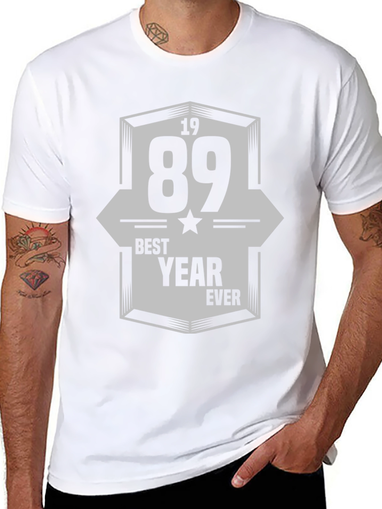 Black 1989 Best Year Ever Graphic Tee view 8