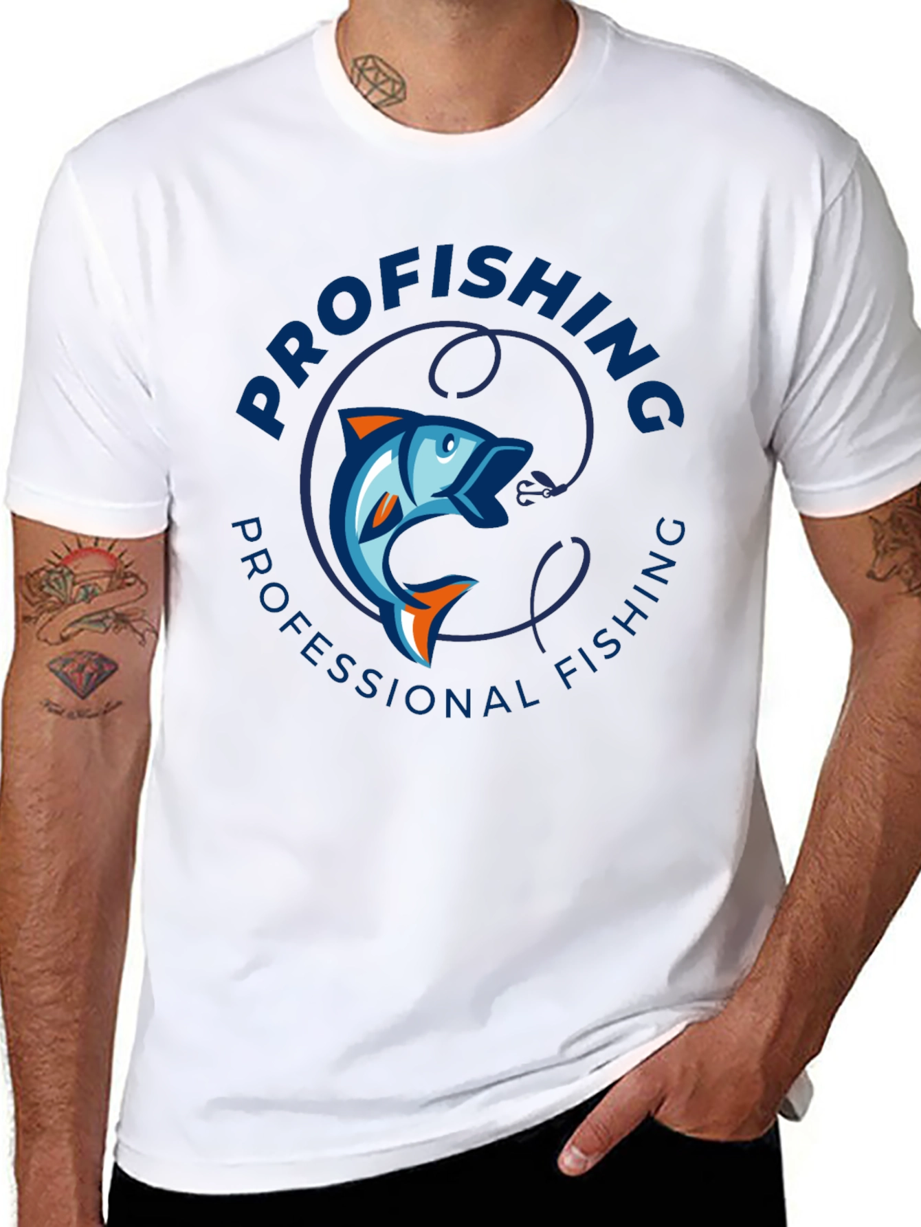 Black ProFishing Graphic Tee - Black Fishing T-Shirt view 8