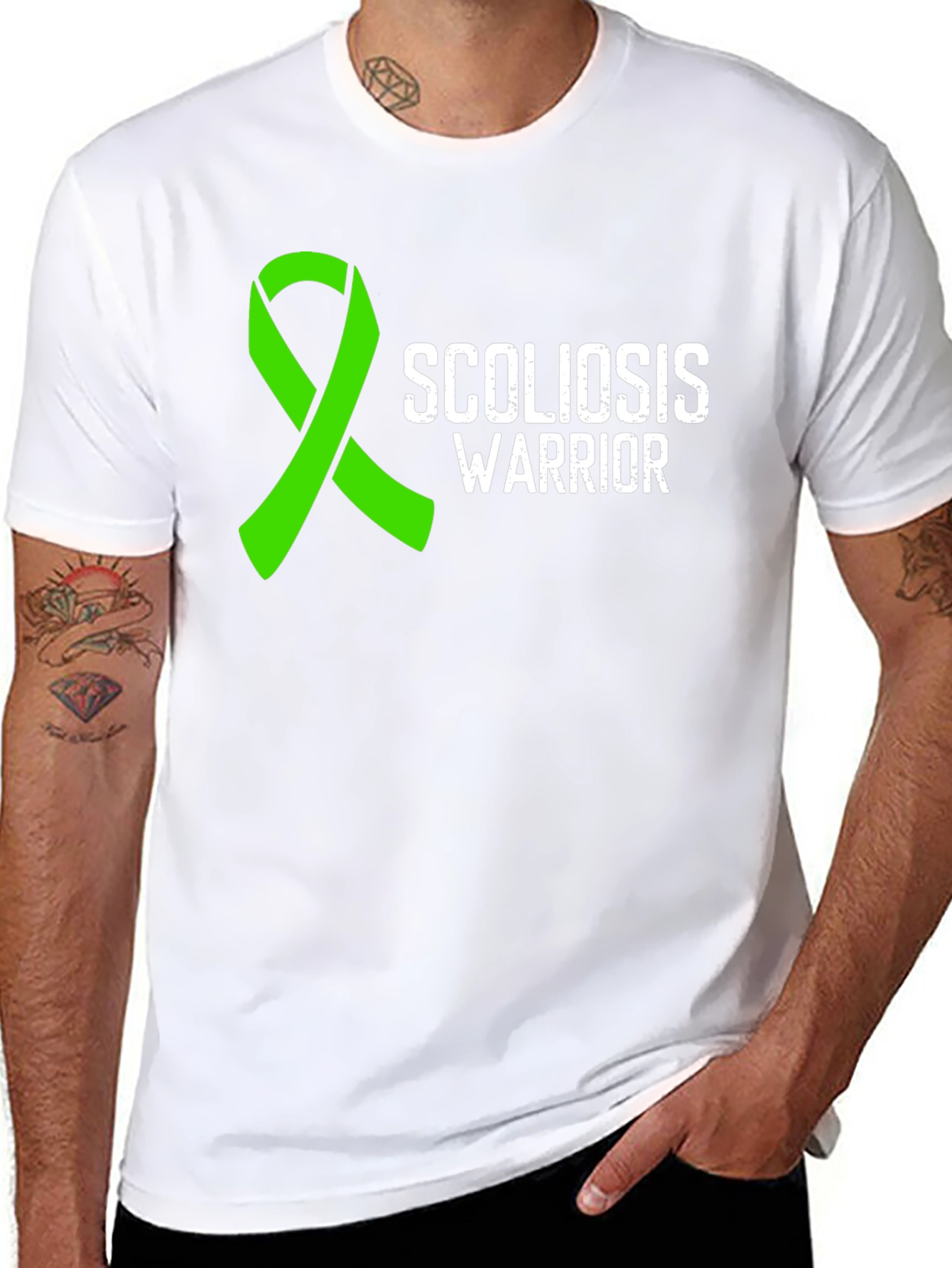 Scoliosis Warrior Awareness Ribbon Tee - 8