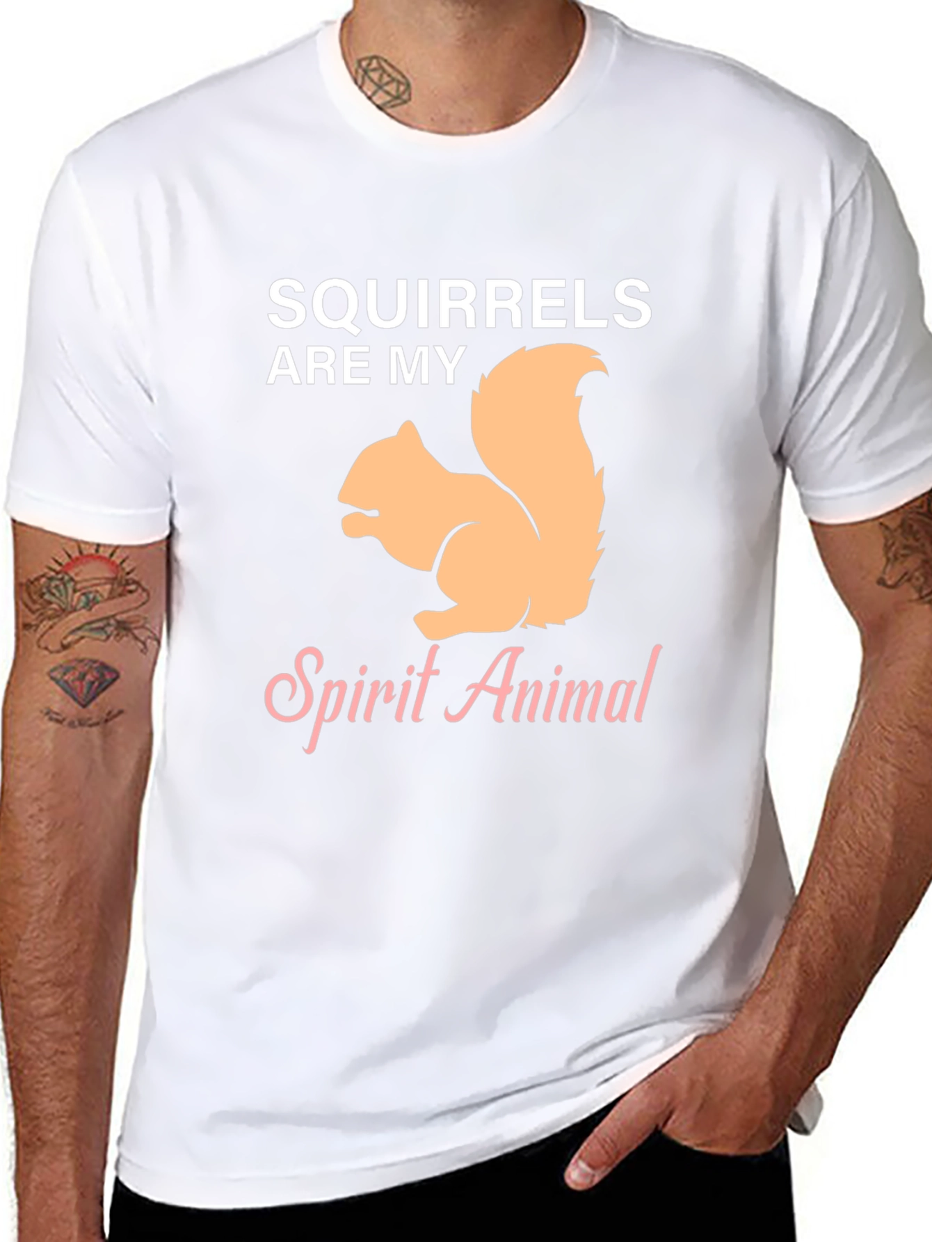 Black Squirrels Are My Spirit Animal Graphic T-Shirt view 8