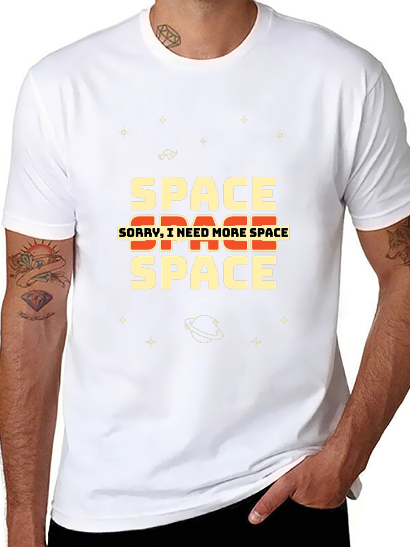 Black Space T-Shirt - Sorry I Need More Space view 8