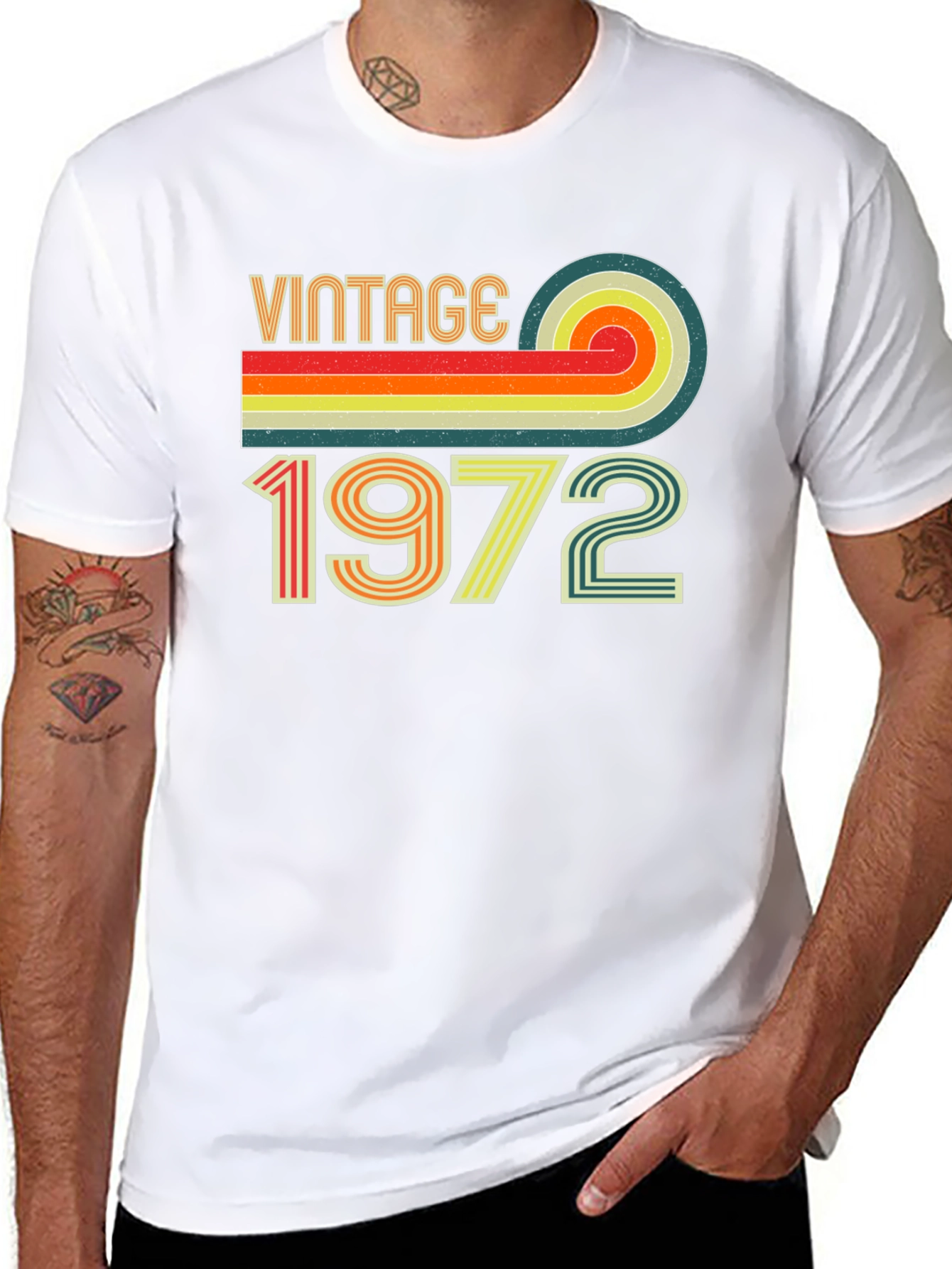 Black Vintage 1972 Graphic Tee view 8