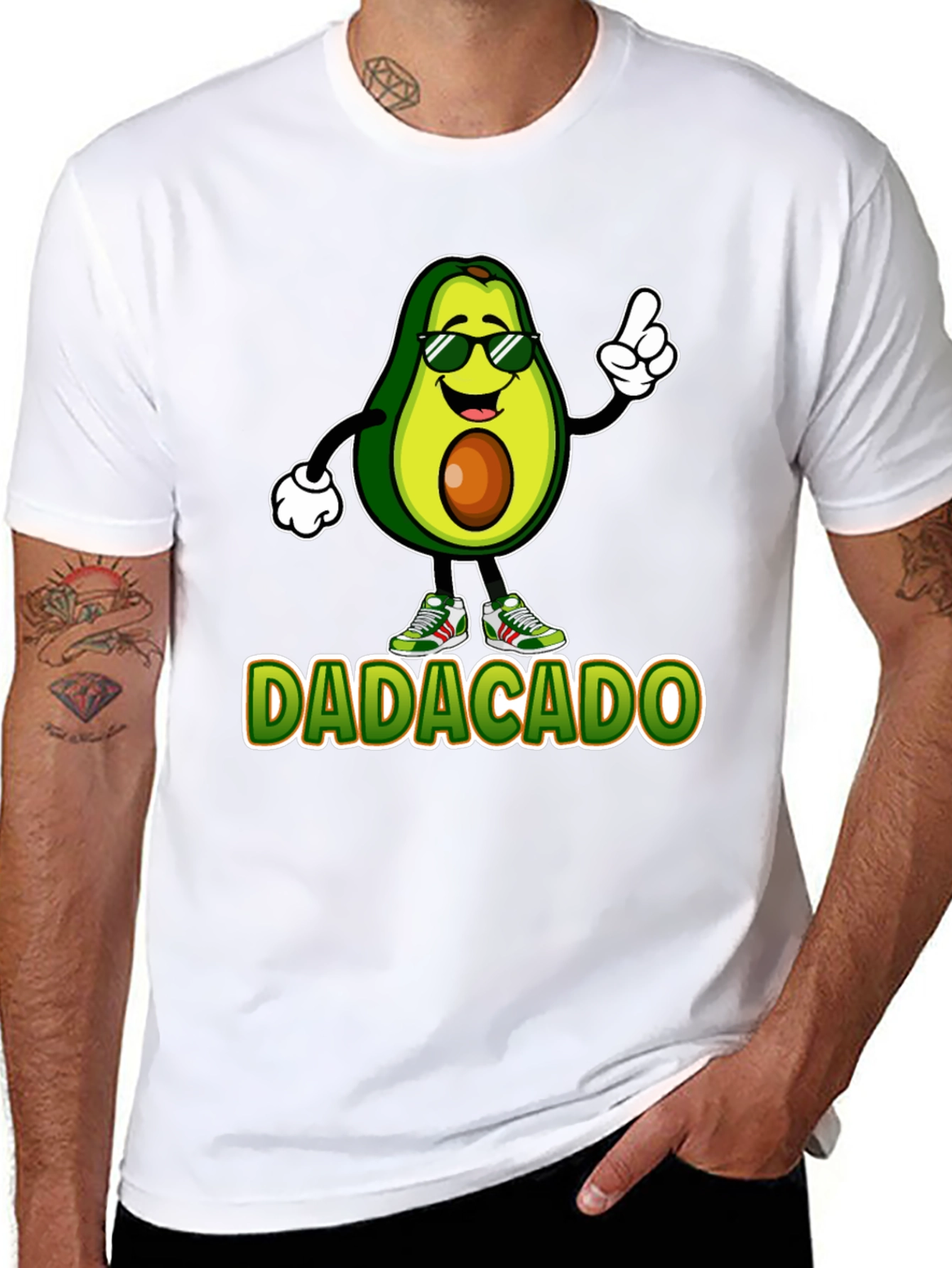Dadacado T-Shirt - Cool Avocado Dad Tee - 8