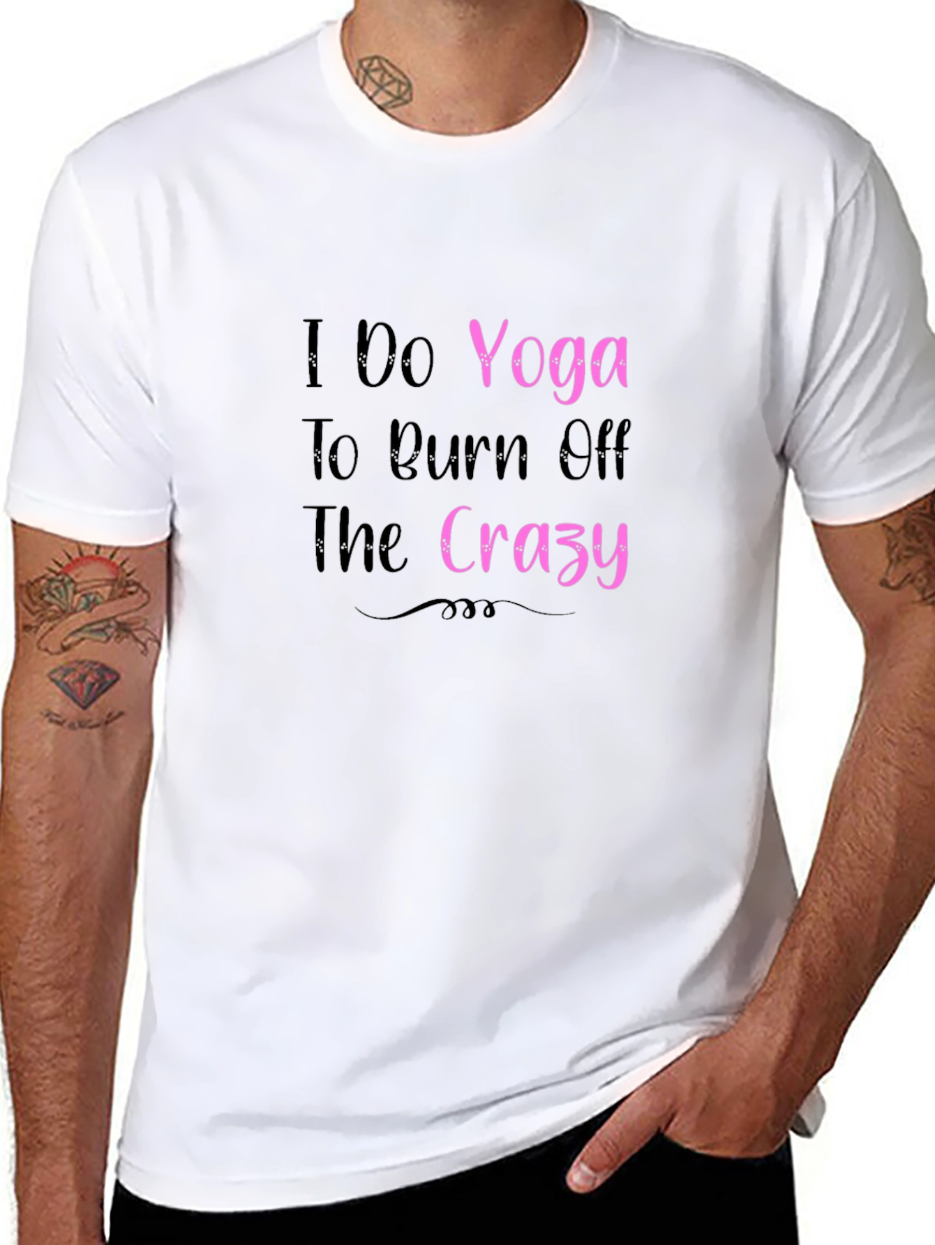 Black Yoga Burn Crazy T-Shirt view 8