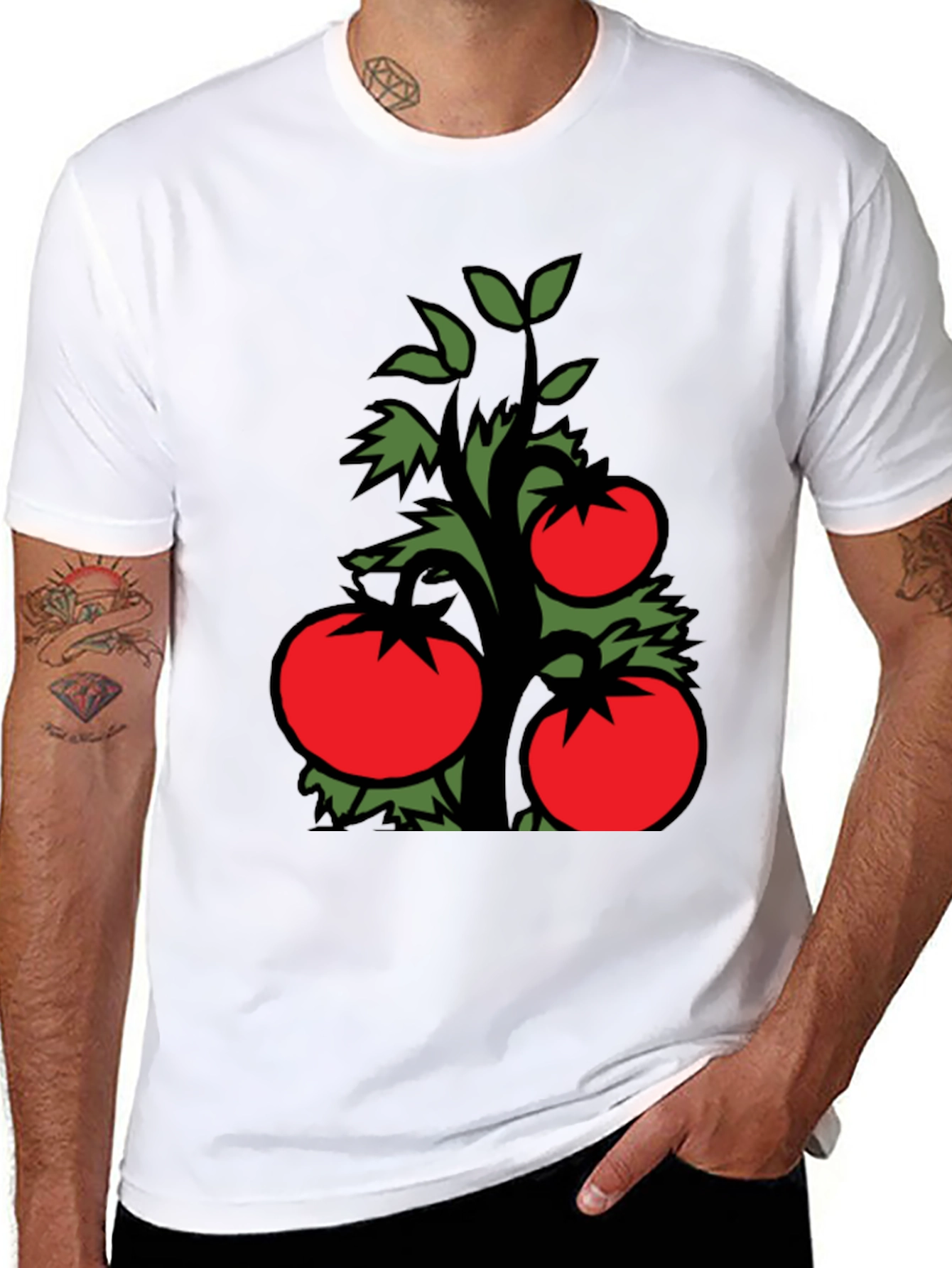 Black Tomato Plant Graphic Tee - Fresh Style view 8