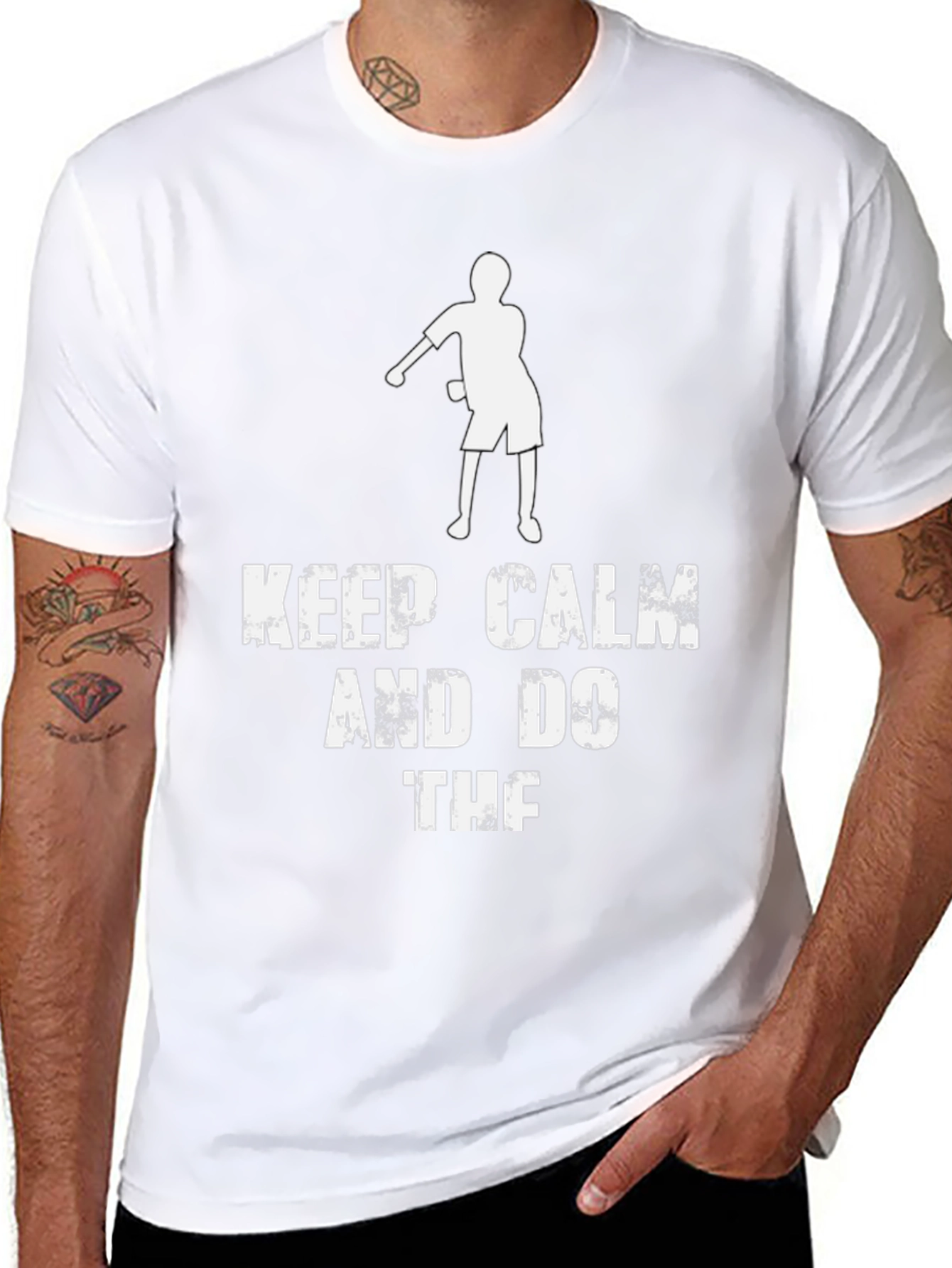 Black Keep Calm and Do the Dab T-Shirt view 8