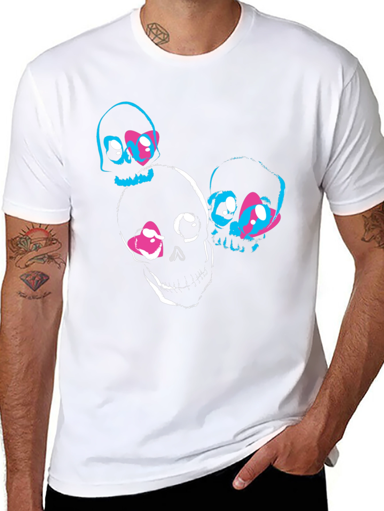Black Skull Graphic T-Shirt - Trendy & Unique Design view 8